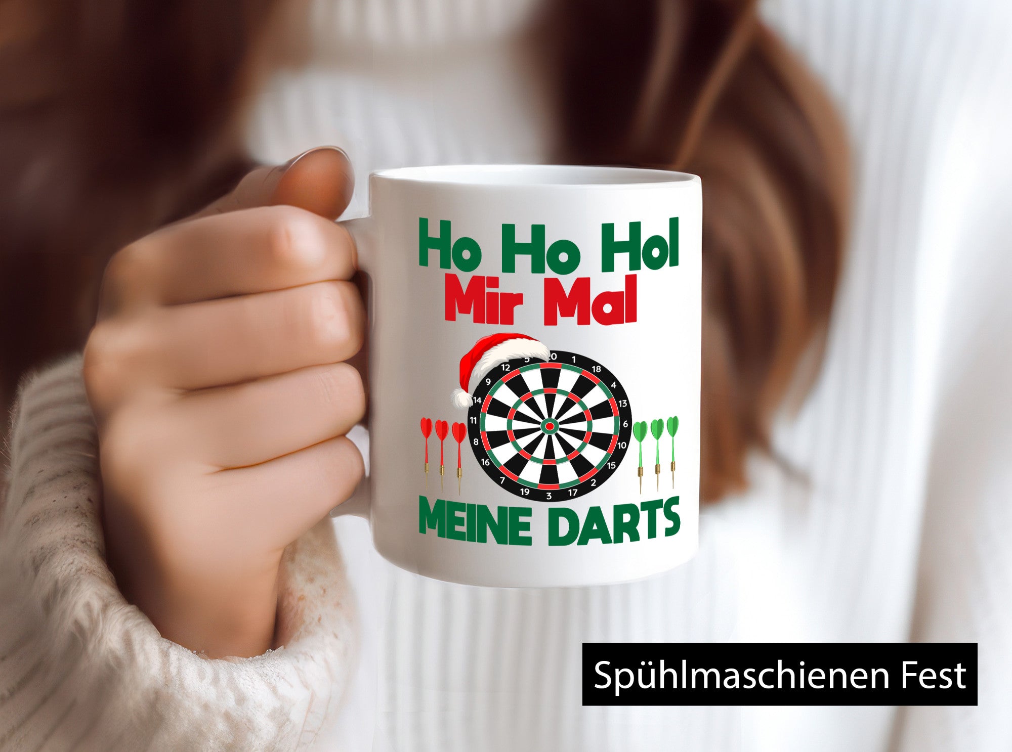 Ho mir mal ein Bier | Dart Ugly Christmas lustig Humor Geschenkidee Geschenk