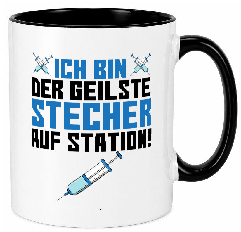 Ich bin der geilste Stecher | Pfleger Arzt Spritze lustig Humor Geschenkidee