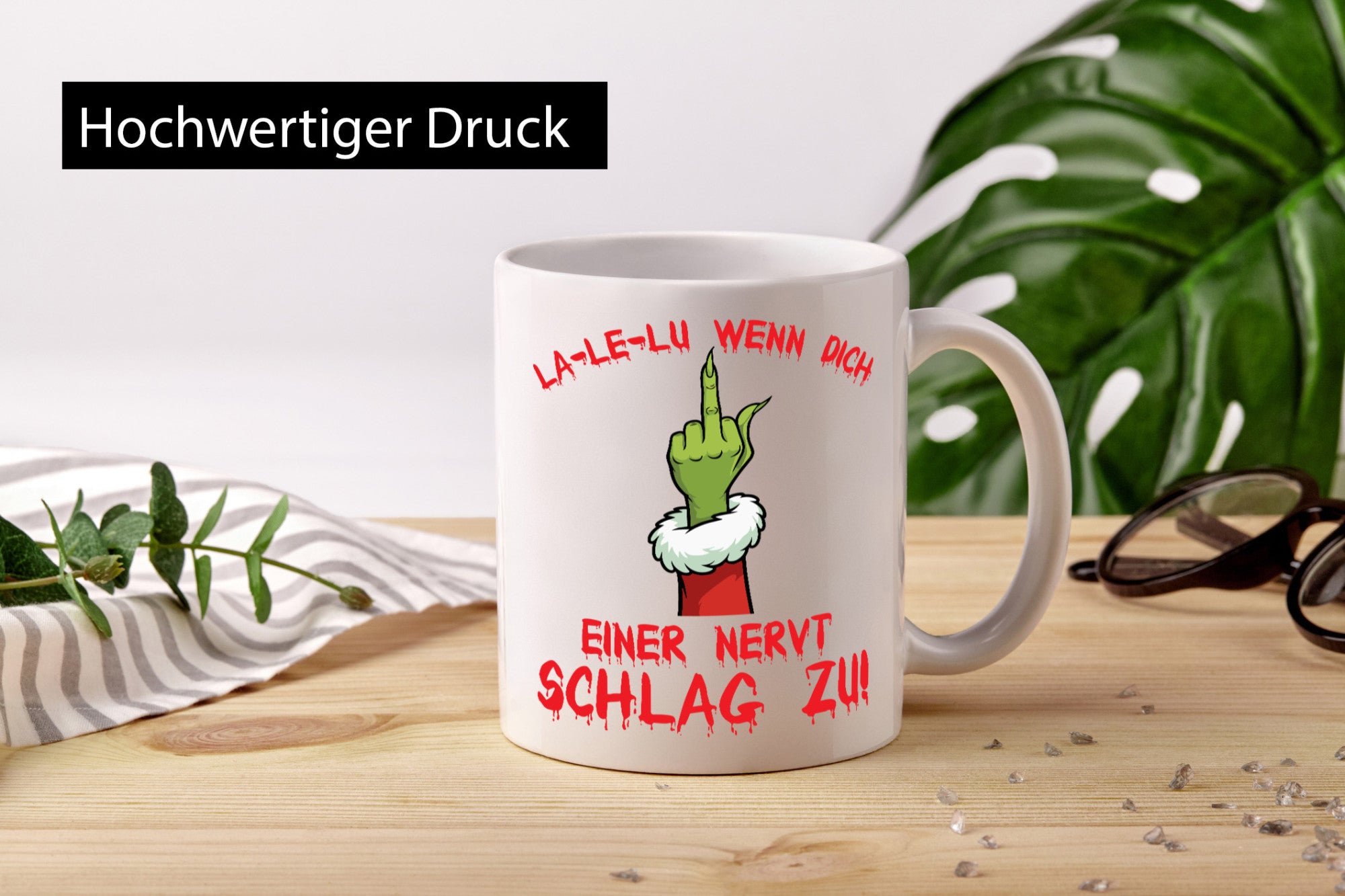 La Le Lu | Weihnachten Weihnachtsmuffel Lichter vl13 Geschenkidee Humor Tasse