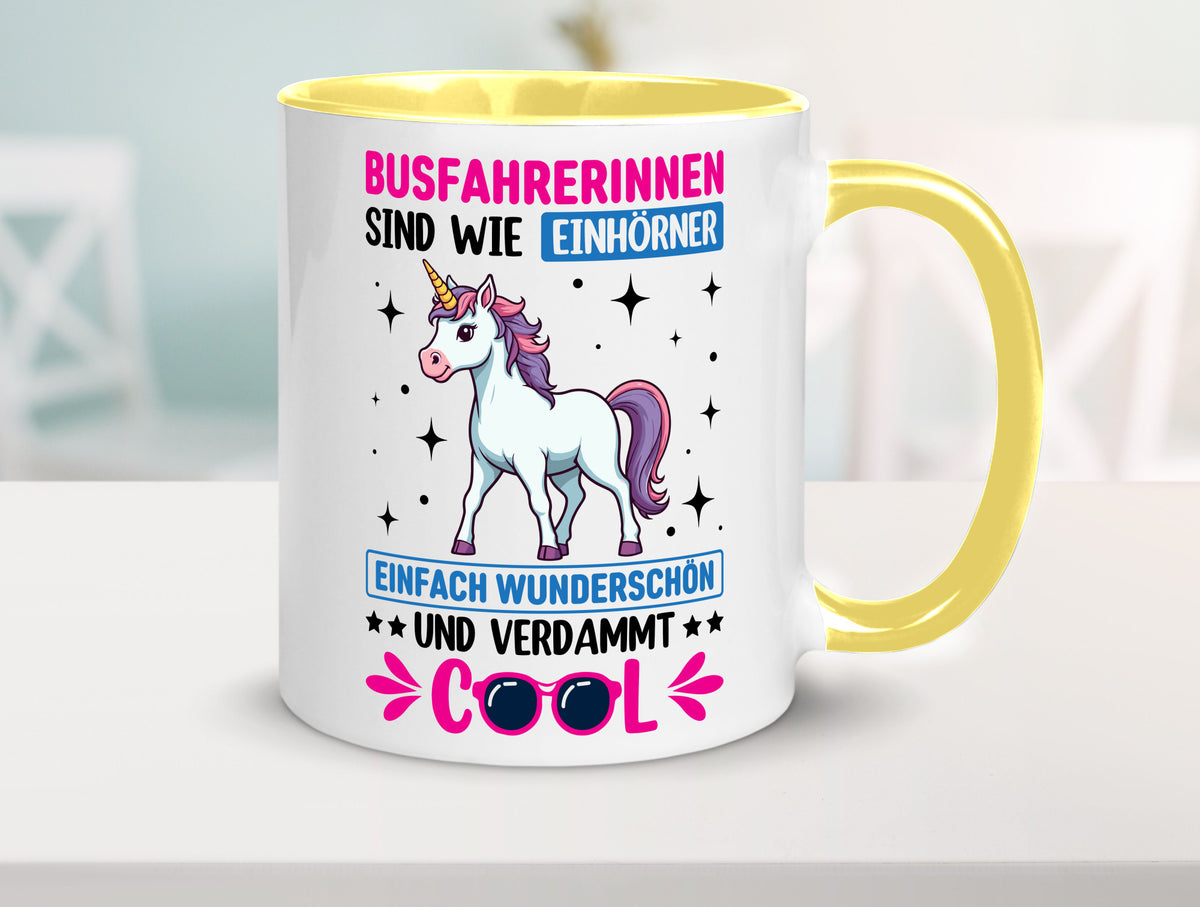 Bussfahrerinen sind wie einhorner | Einhorn Bussfahrerin Geschenkidee Humor Tasse