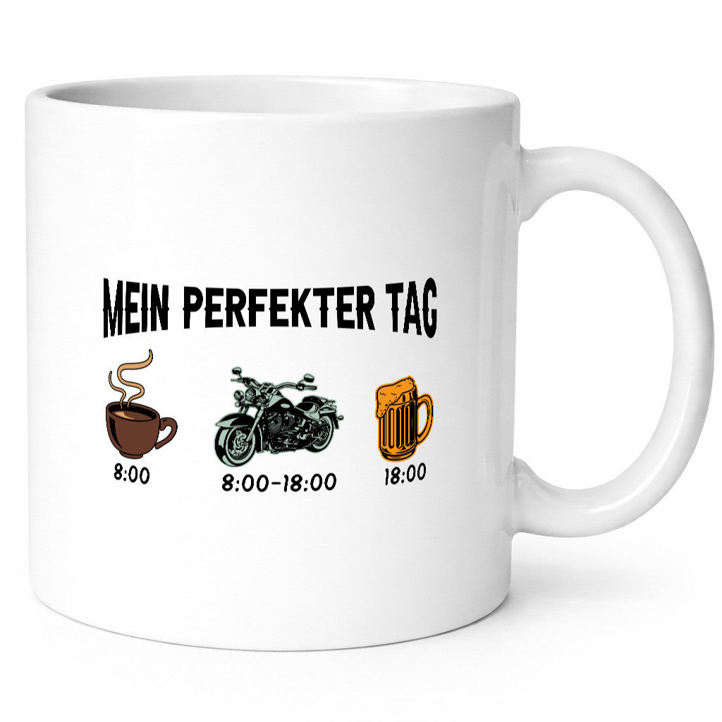 Perfekter Tag | Kaffee Motorrad Bier lustiger Spruch Geschenk Humor