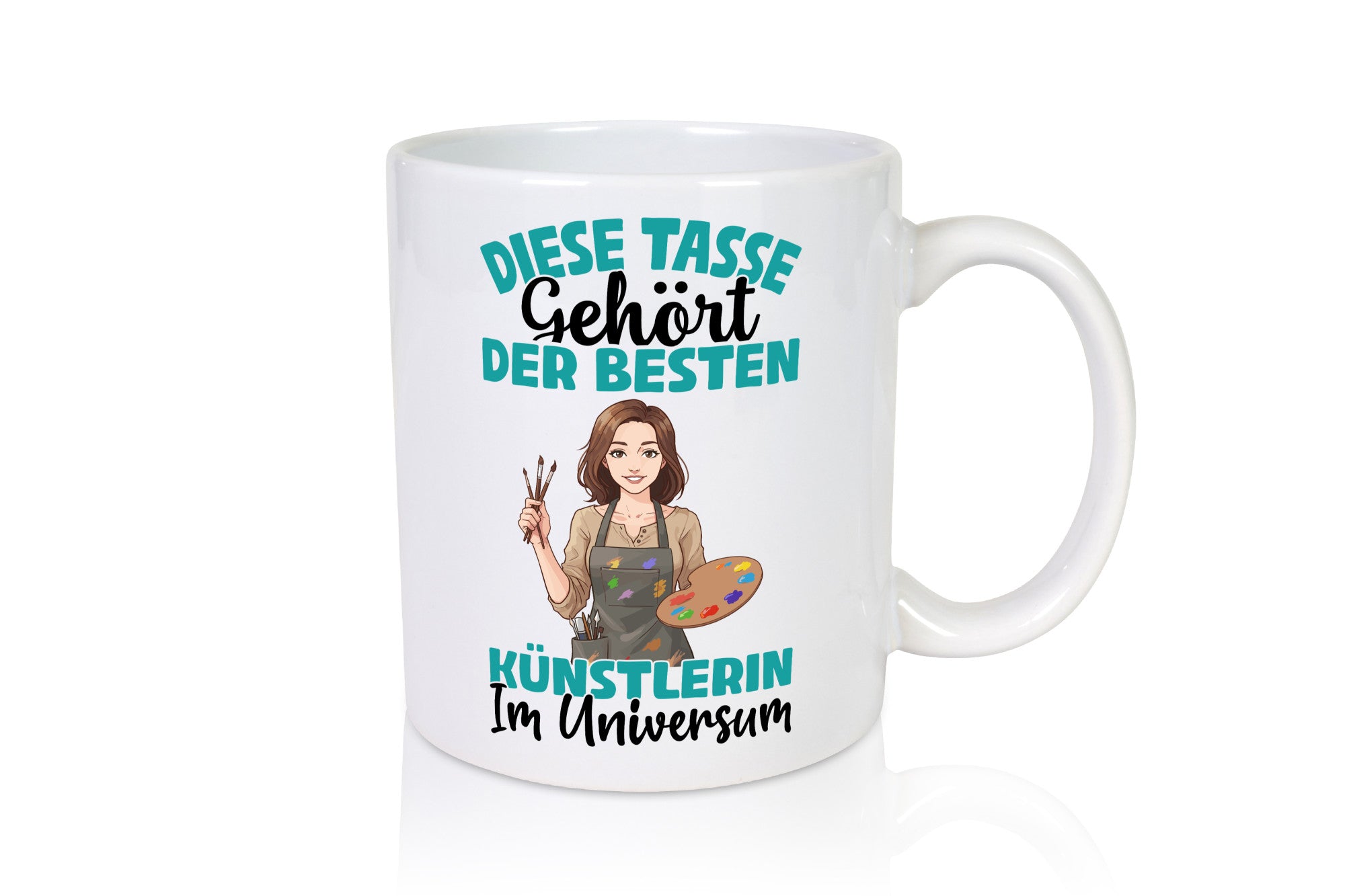 Im Universum: Künstlerin | Kunst lustig Humor Geschenkidee Geschenk Tasse