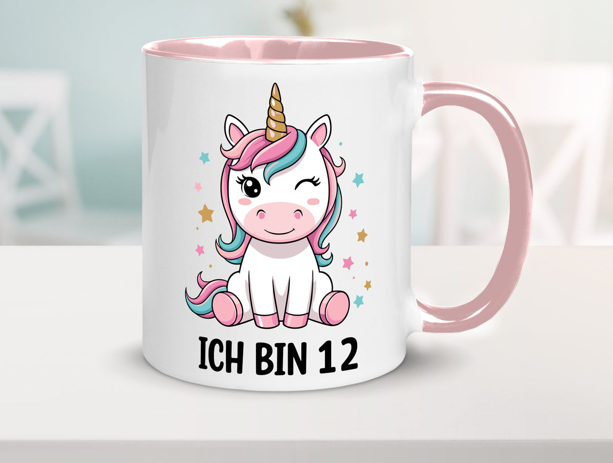 12. Geburtstag | 12 Jahre Einhorn Mädchen lustig Geschenkidee Geschenk Tasse