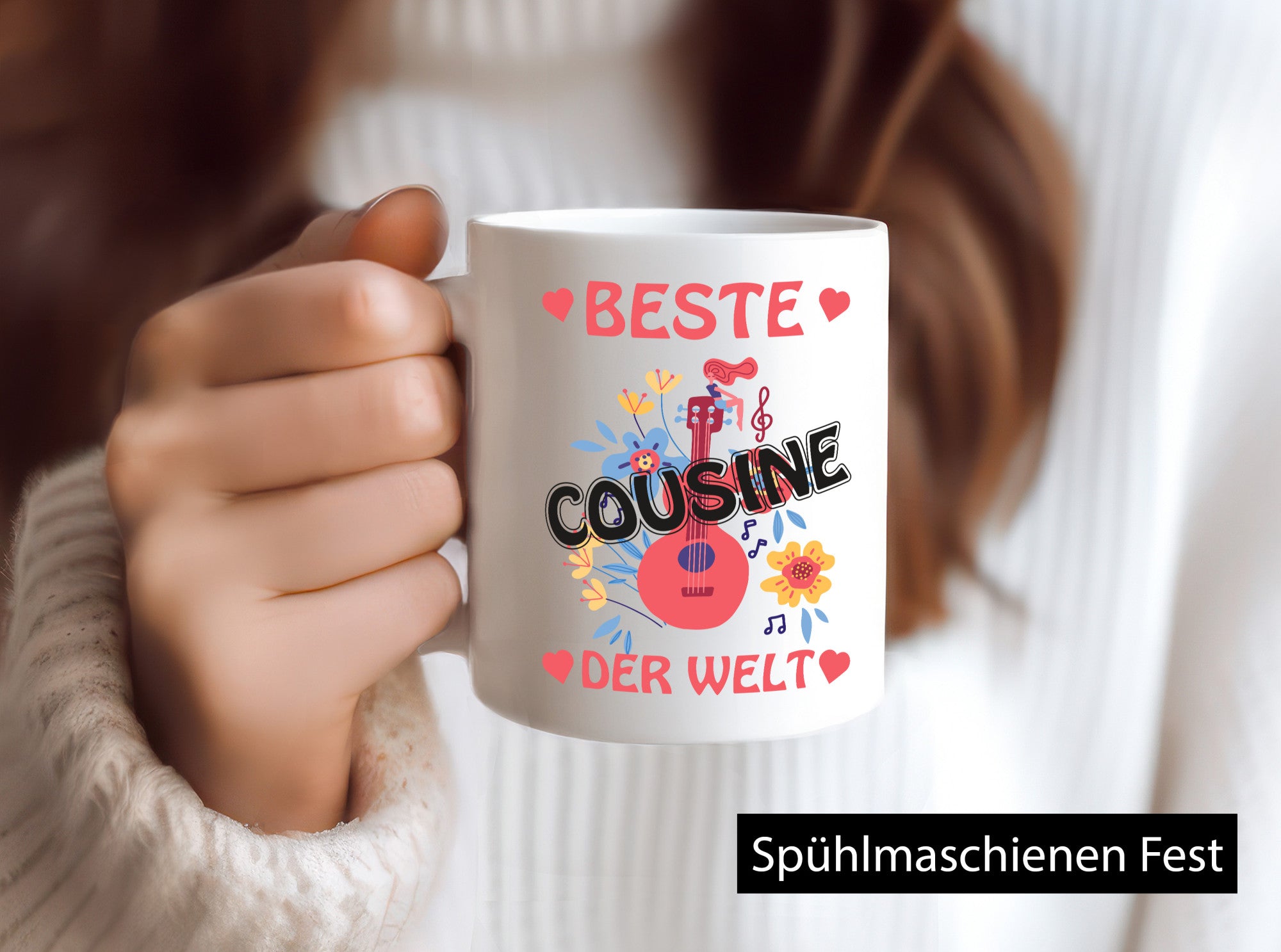 Beste Cousine der Welt | Blumen Cousinen lustig Humor Geschenkidee Geschenk
