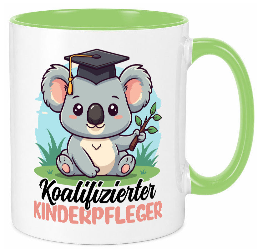 Koalifizierter Kinderpfleger | Pfleger Kinder Geschenkidee Humor Tasse