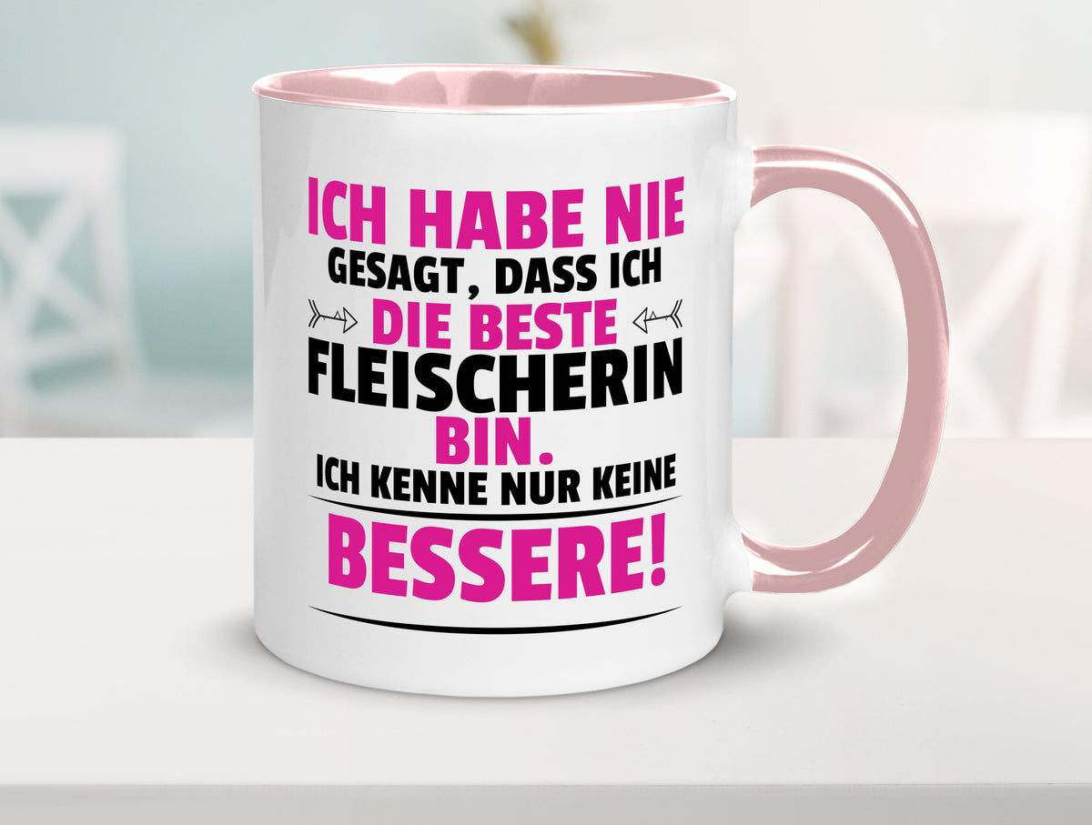 Die Beste Fleischerin | Schlachterei lustiger Spruch Geschenk Humor Tasse