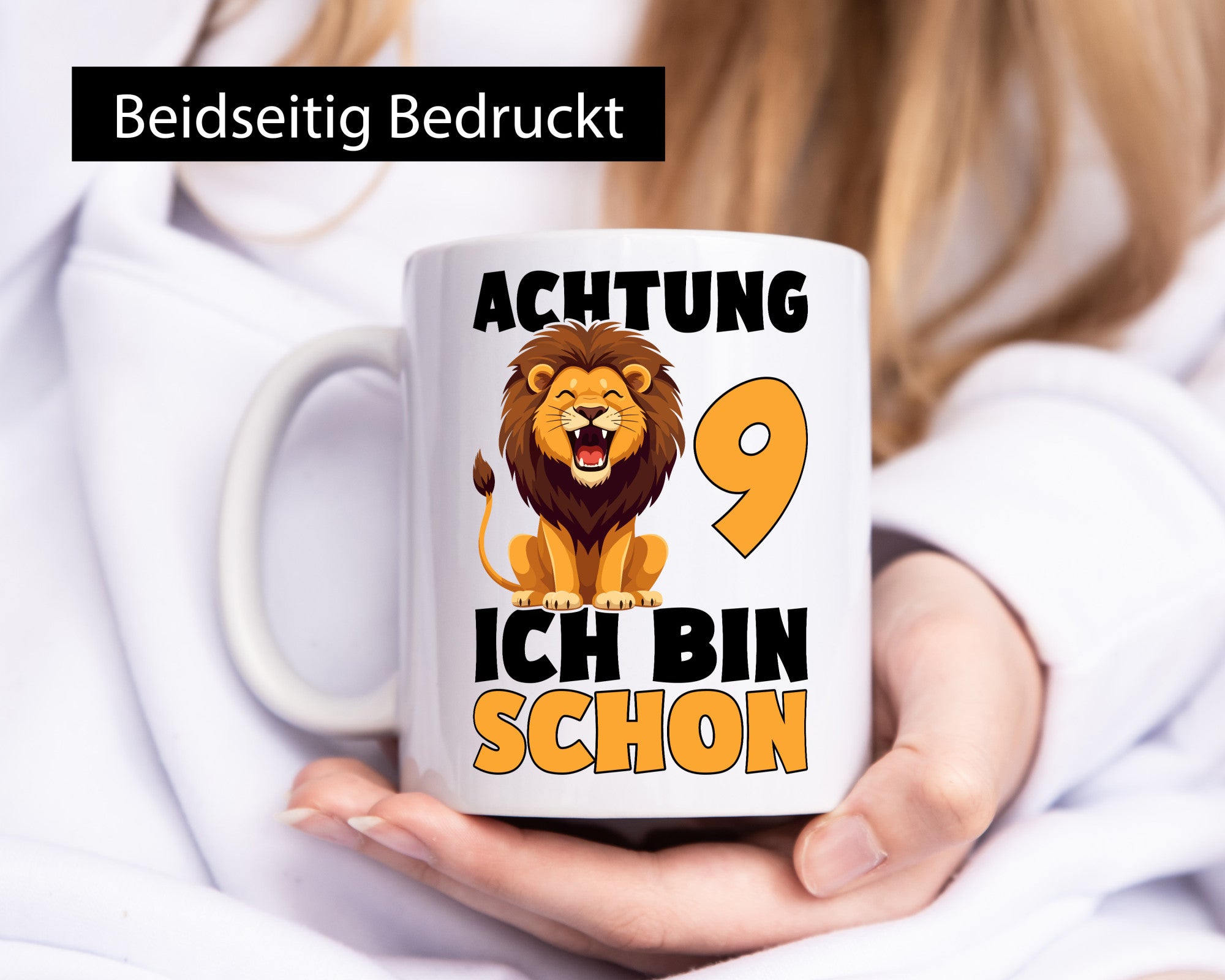 9. Geburtstag | 9 Jahre Löwe lustig Geschenkidee Geschenk Tasse