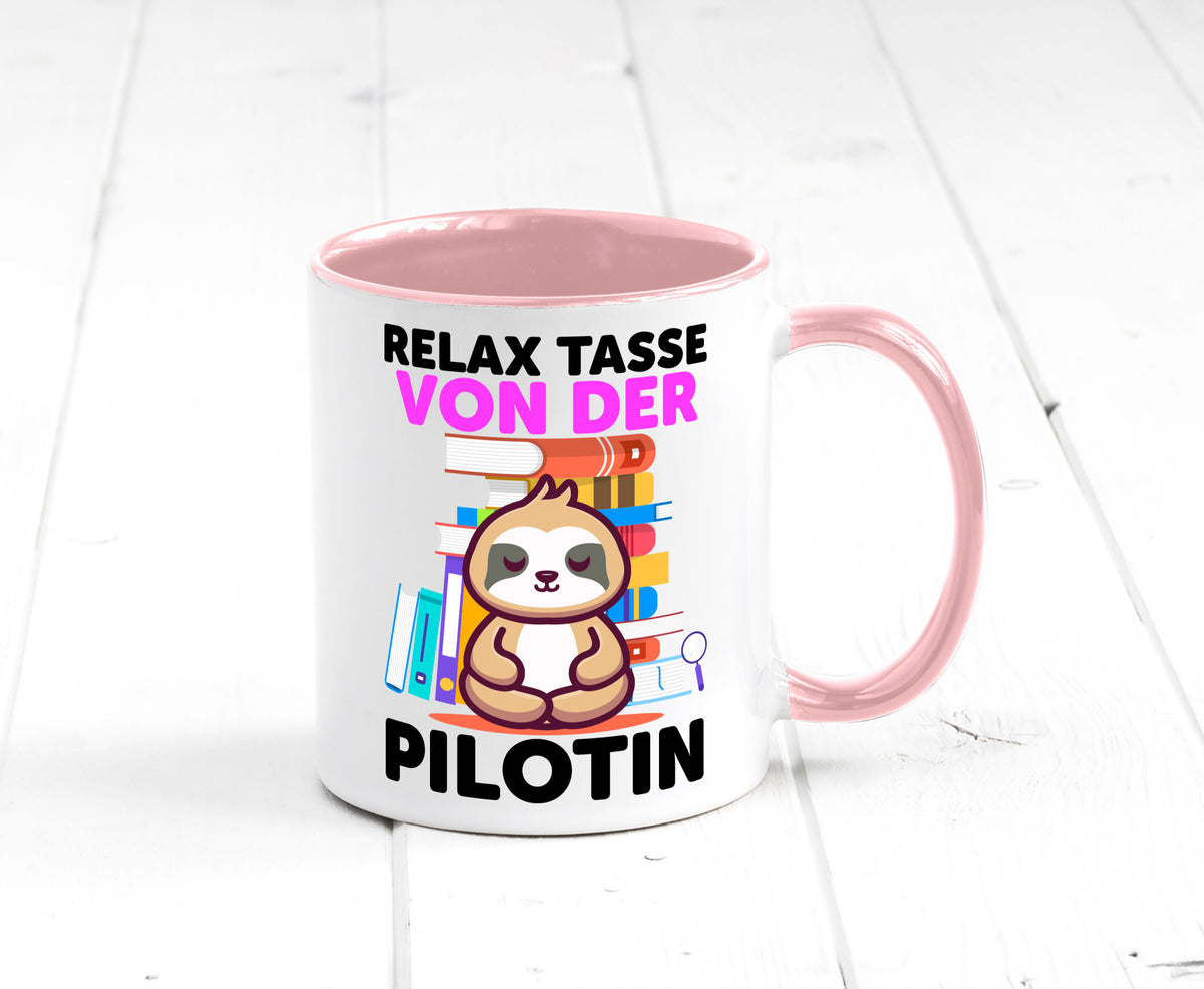 Relax Tasse: Pilotin | Definition Piloten lustiger Spruch Geschenk Humor