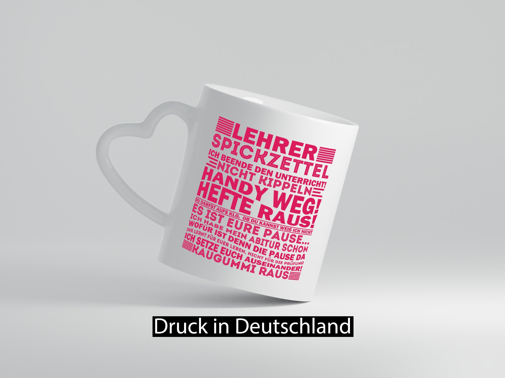 Lehrer Spickzettel | Beruf Tasse lustiger Spruch vl3 Humor Arbeit Kollegen Büro