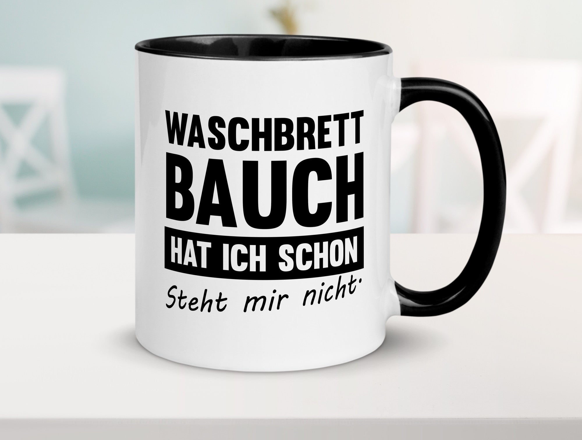 Waschbrettbauch steht mir nicht | Sixpack Gym lustiger Spruch Geschenk Humor