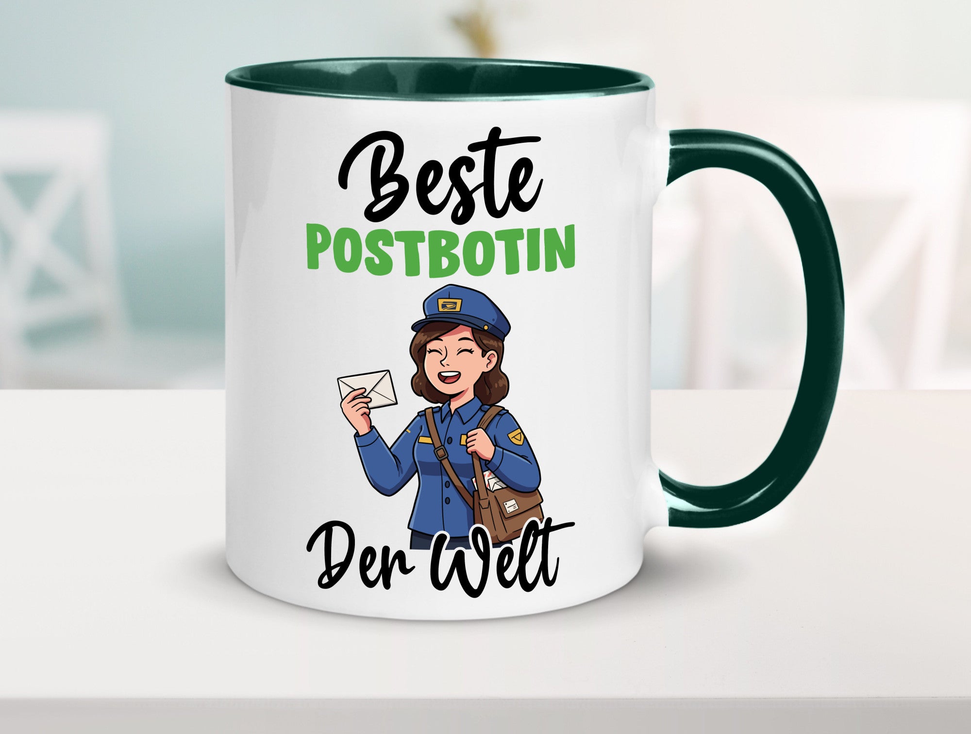 Beste Postbotin | Beruf Post Briefträger v2 lustig Arbeit Kollegen Büro