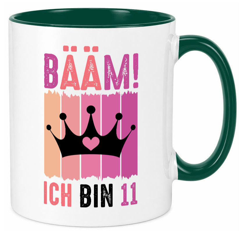 11. Geburtstag | 11 Jahre Bääm ich bin Krone Humor Geschenkidee Tasse