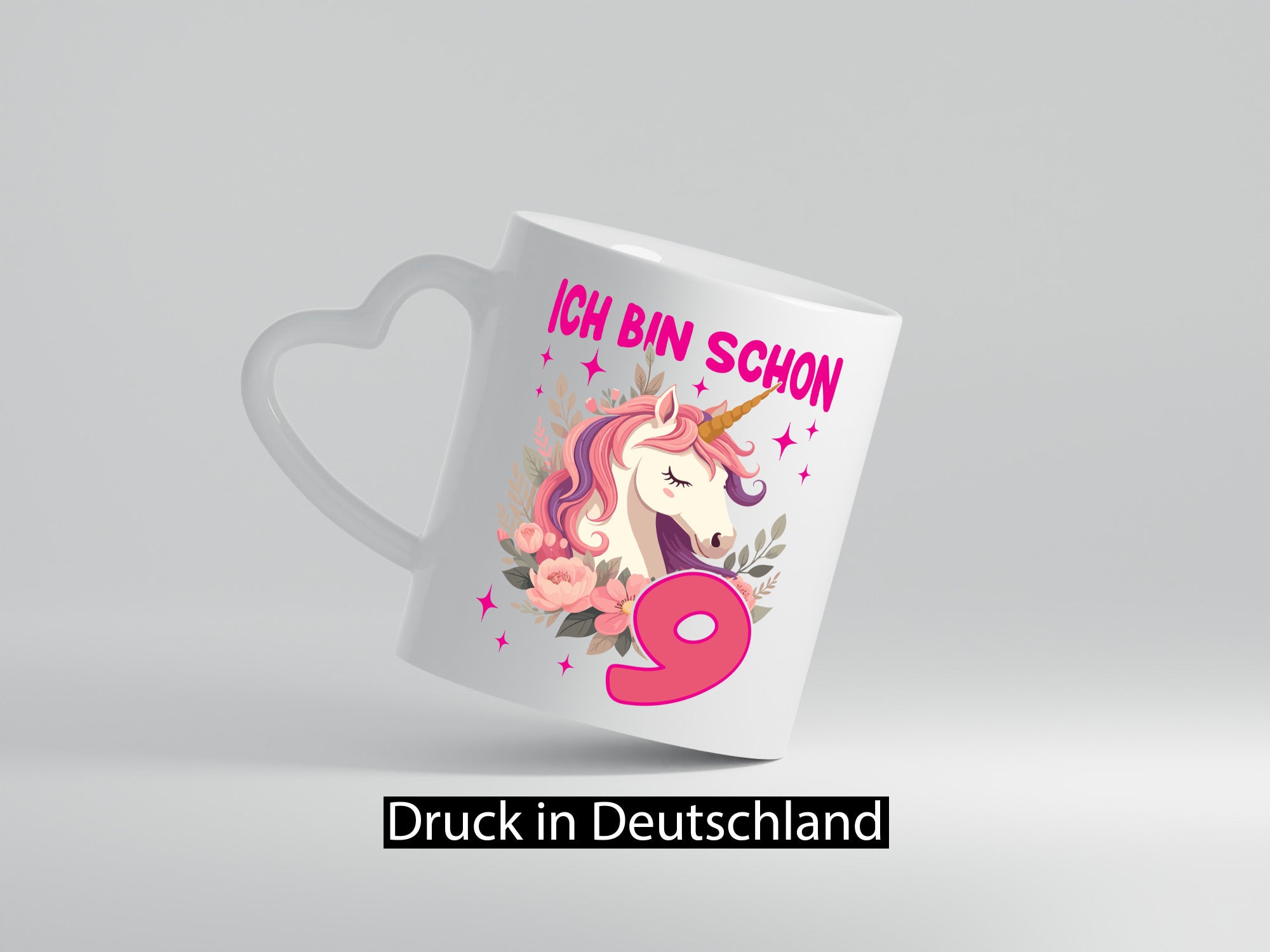 9. Geburtstag | 9 Jahre Einhorn Mädchen Geschenkidee Humor Tasse