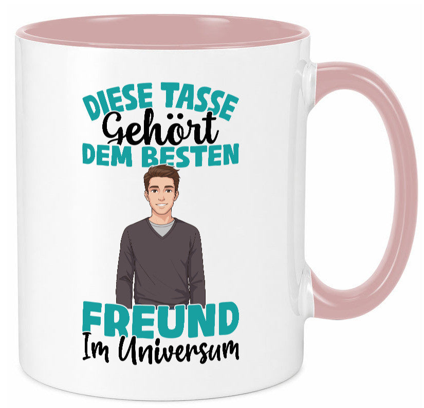 Im Universum: Freund | Beziehung Partner Liebe Geschenk Humor Geschenkidee Tasse