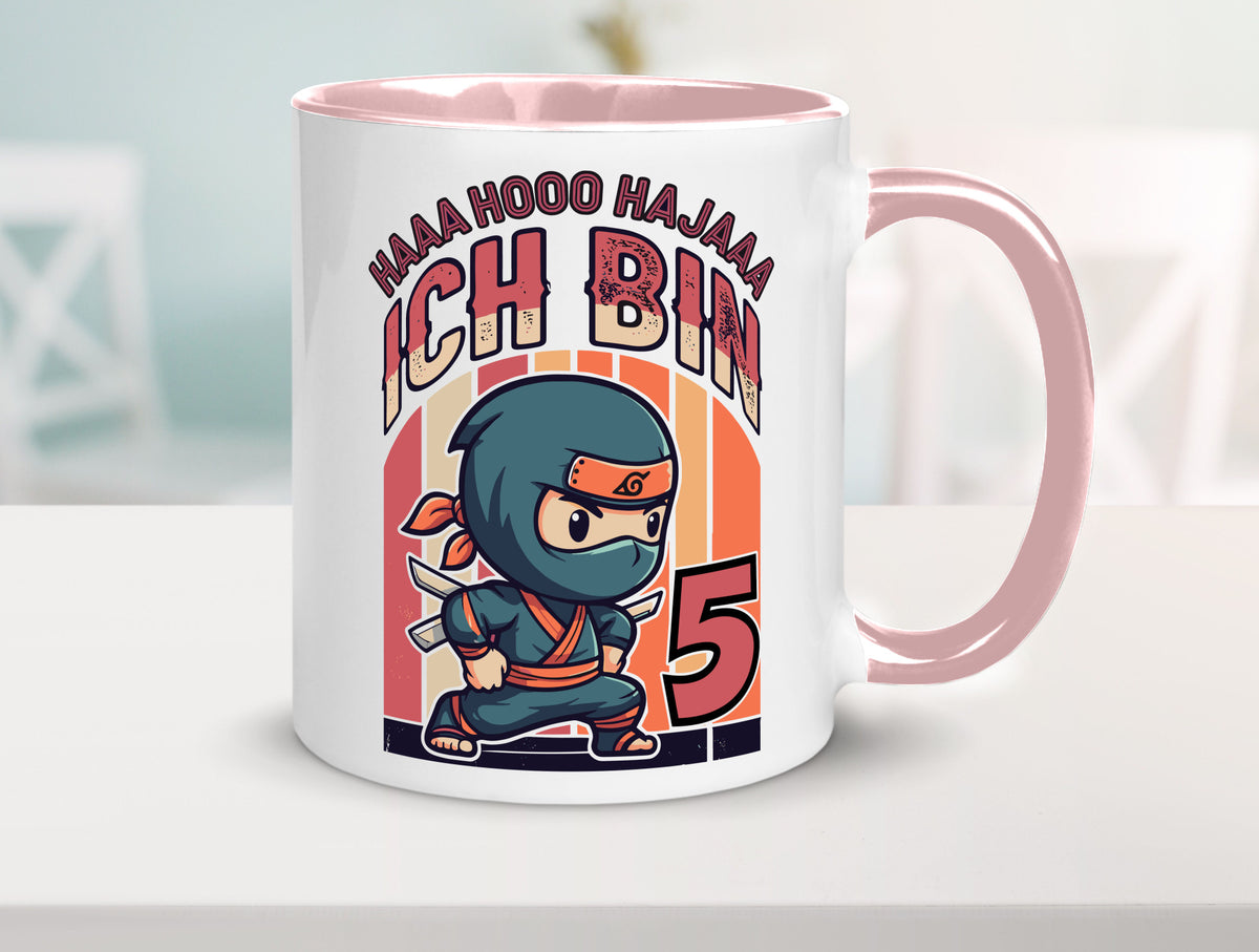 5. Geburtstag | Ninja Junge 5 Jahre Humor Geschenkidee Tasse