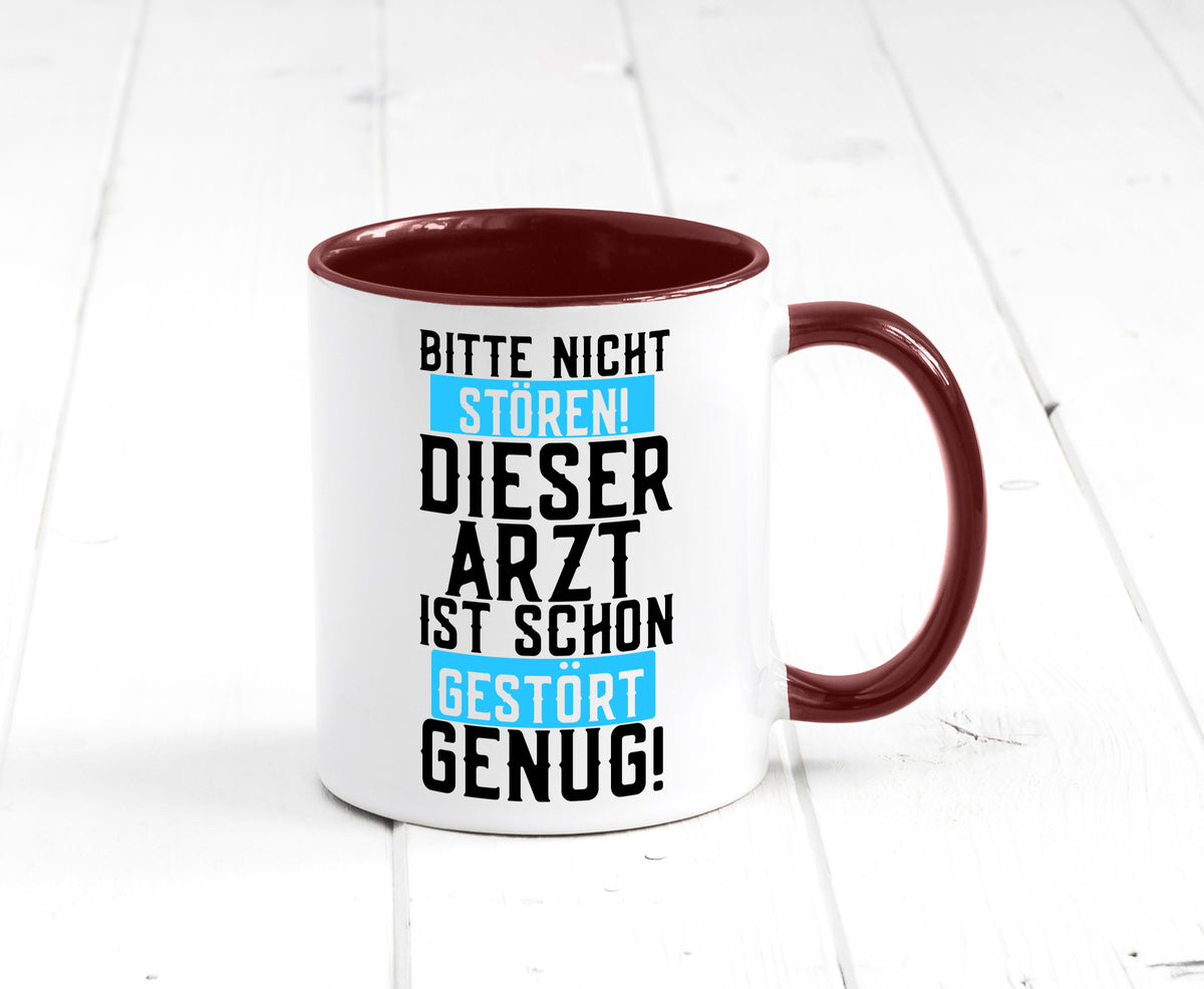 Bitte nicht stören | gestörter Arzt Sarkasmus Klinik Geschenkidee Humor Tasse