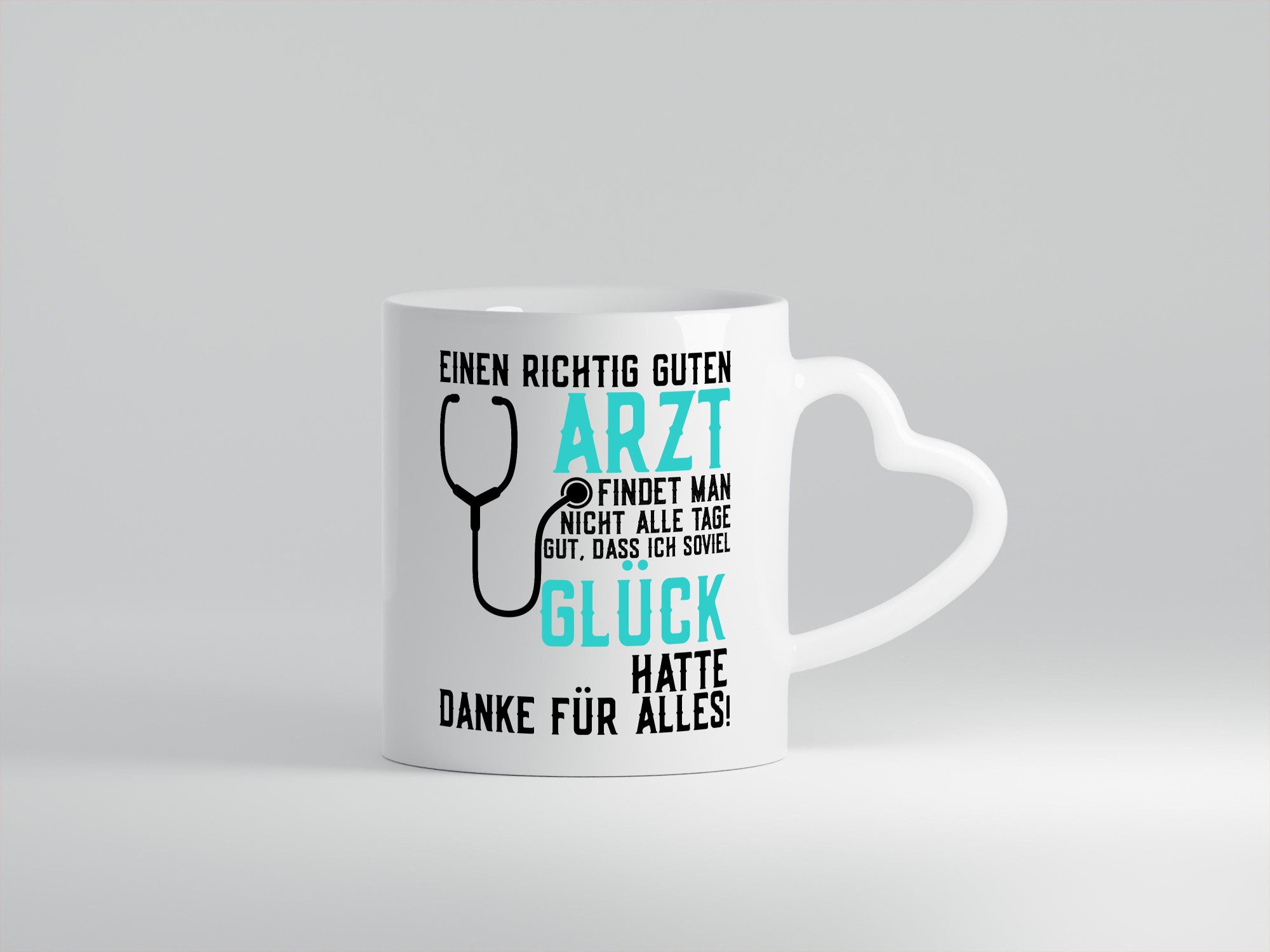Richtig guter Arzt | Dankeschön Spruch Stethoskop Humor Geschenkidee Tasse