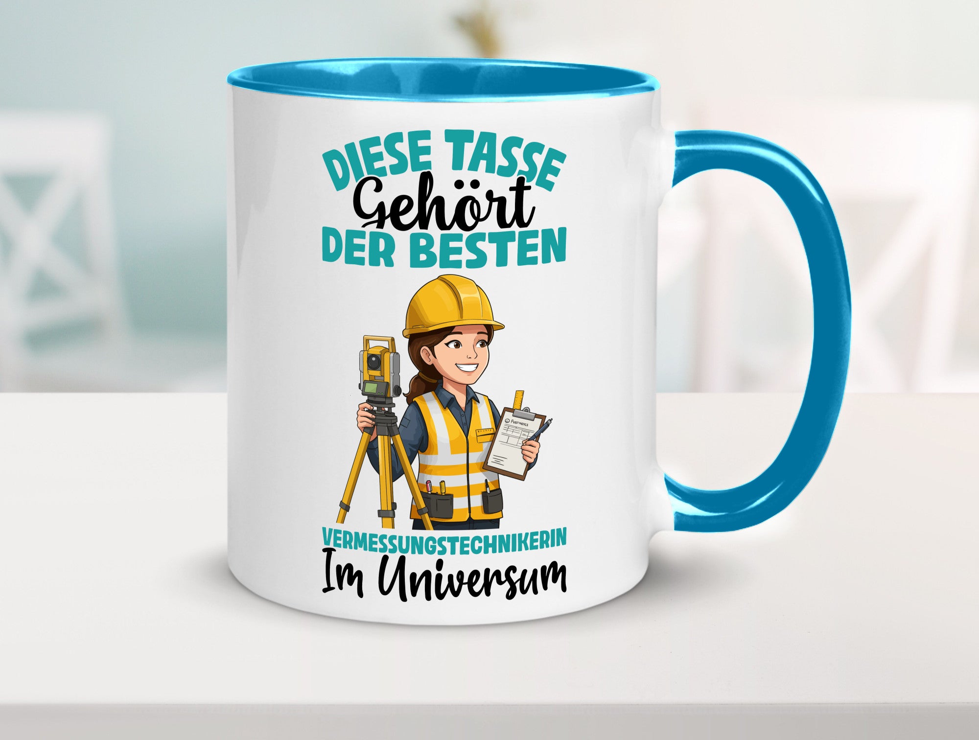 Im Universum: Vermessungstechnikerin | Techniker lustiger Spruch Geschenk Humor