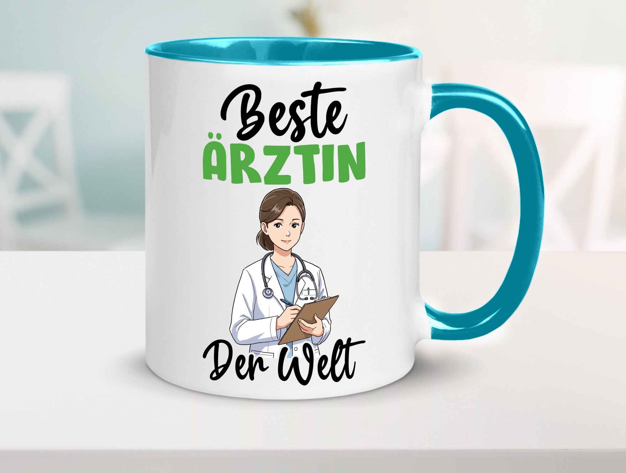 Beste Ärztin | Medizin Doktorin Fachärztin v2 Humor Geschenkidee Tasse