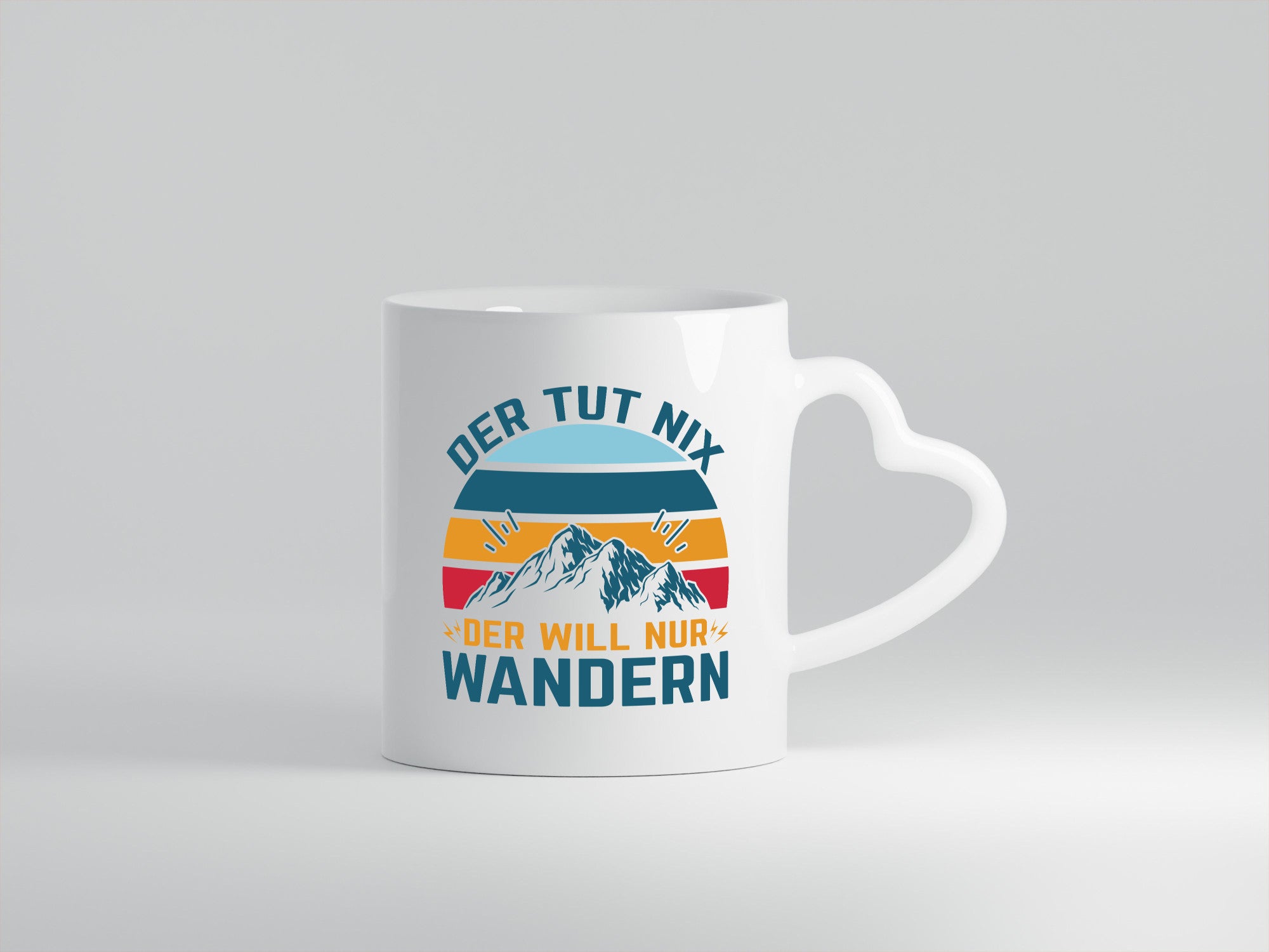 Tut nix, will nur wandern | Berge v2 Humor Geschenkidee Tasse