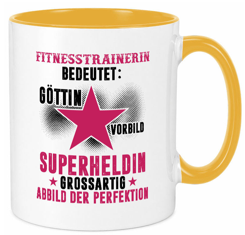 Bedeutung von Fitnesstrainerin | Trainerin Sport lustiger Spruch Geschenk Humor Tasse