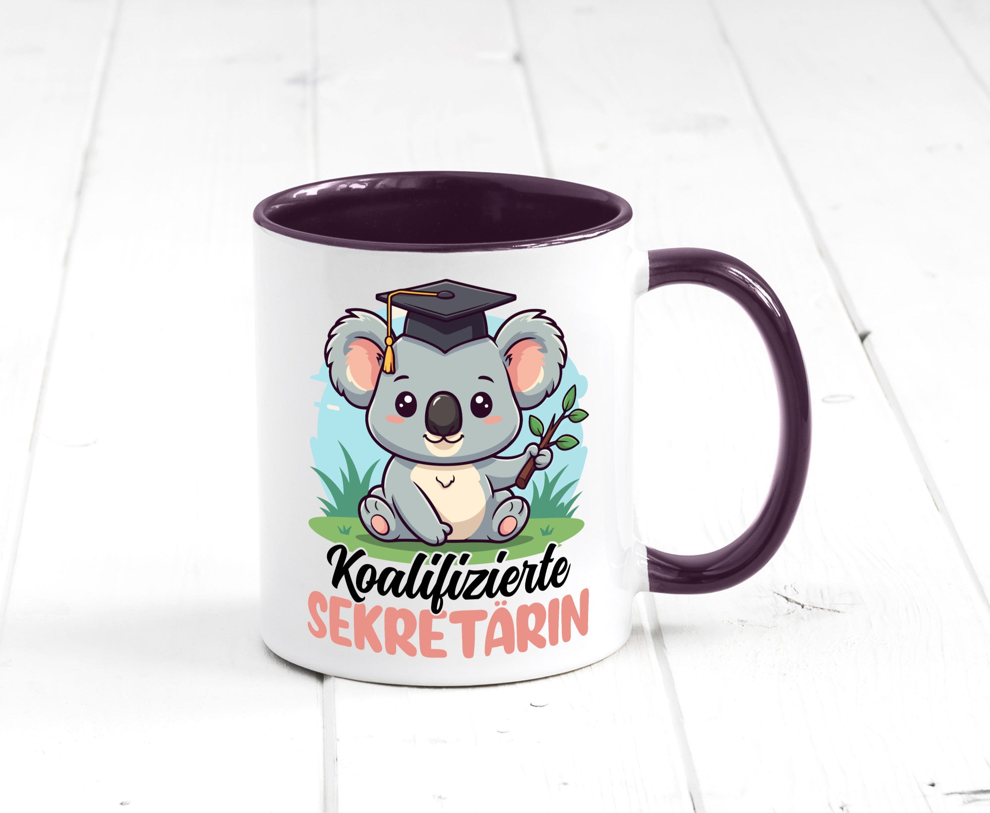 Koalifizierte Sekretärin | Büro Geschenkidee Arbeit Kollegen Humor Tasse