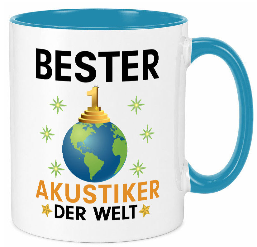 Welt Bester Akustiker | Akustik Hörgeräteakustik Geschenkidee Humor Tasse