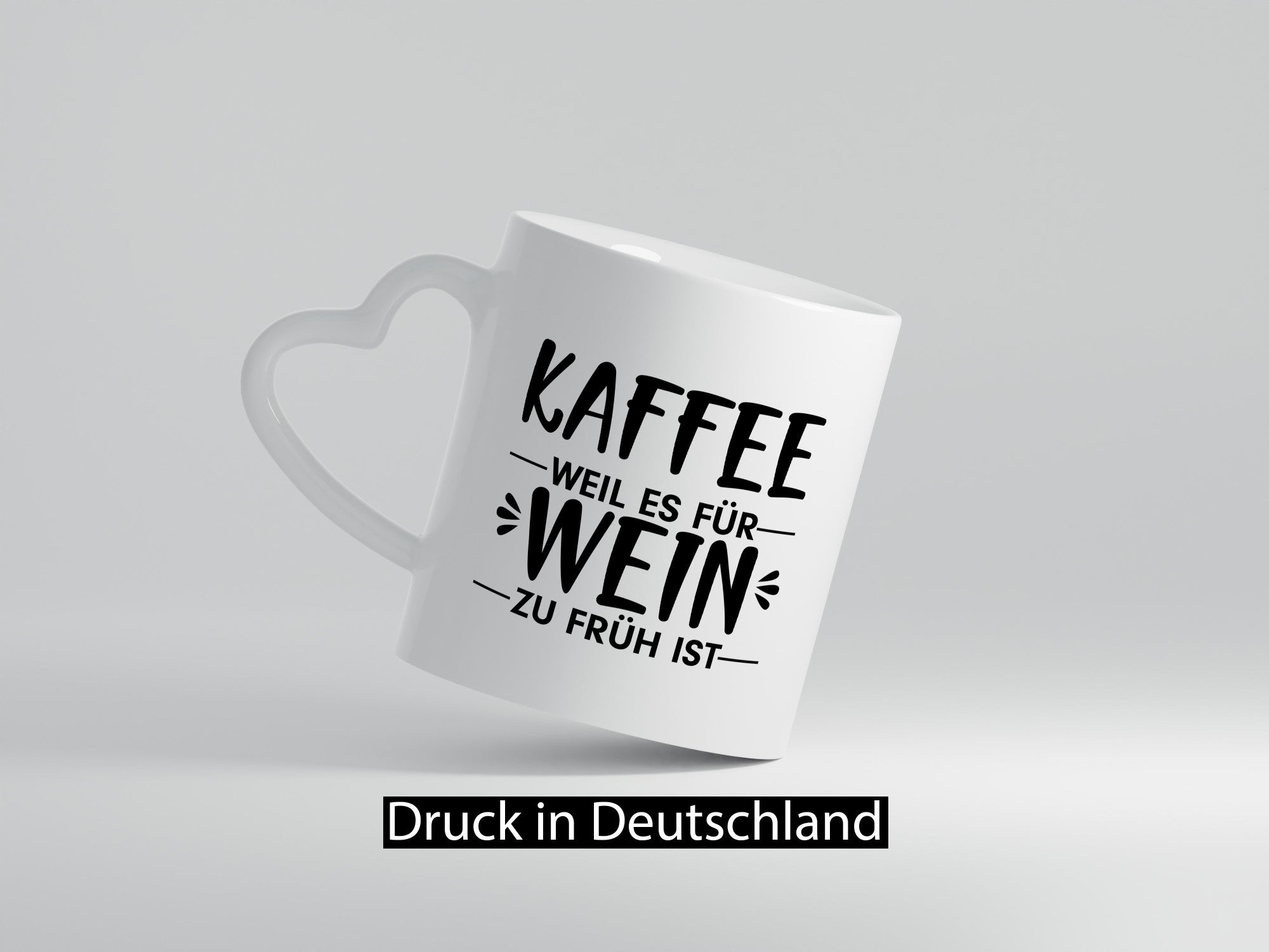Zu früh für Wein | Kaffeetrinker Tasse Büro Humor lustiger Spruch Geschenk