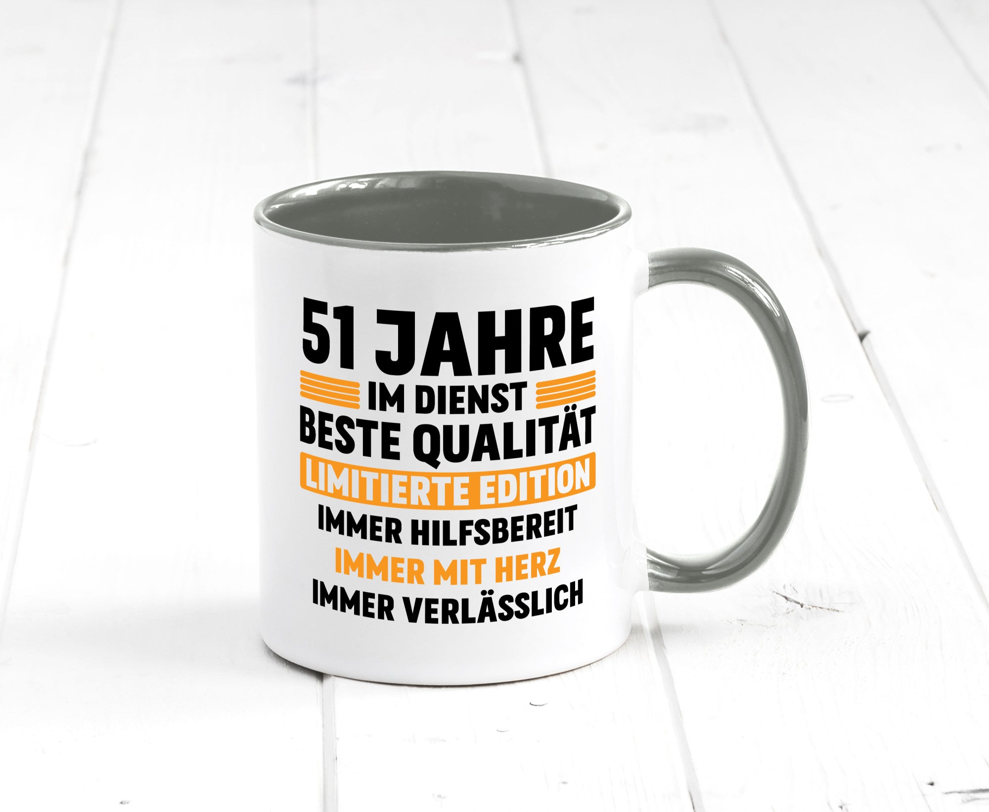 51 Jahre im Dienst | Jubiläum Arbeit lustiger Spruch Geschenk Kollegen Büro