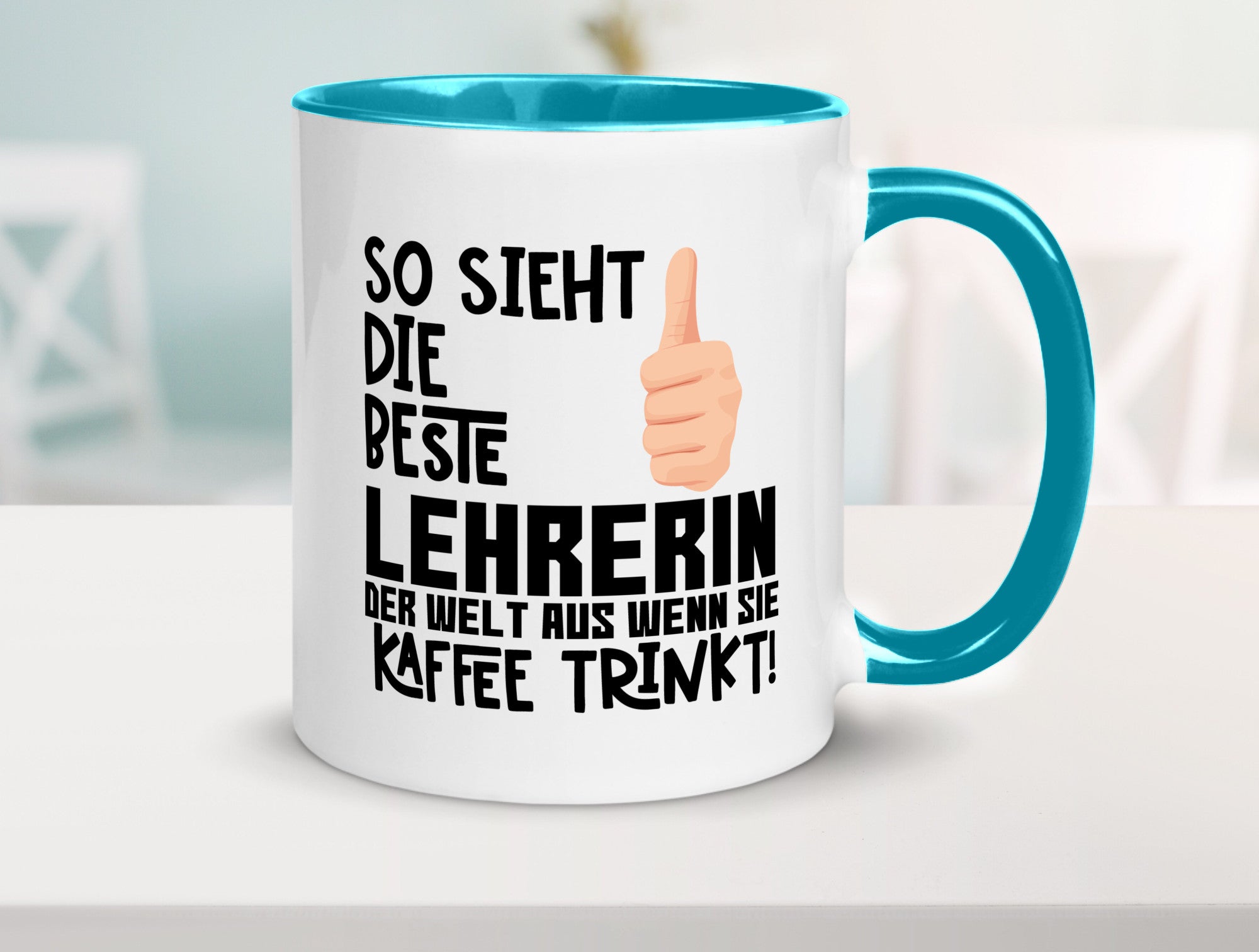 Beste Lehrerin | Lehrer Tasse Schule Dankeschön lustiger Spruch Geschenk Humor