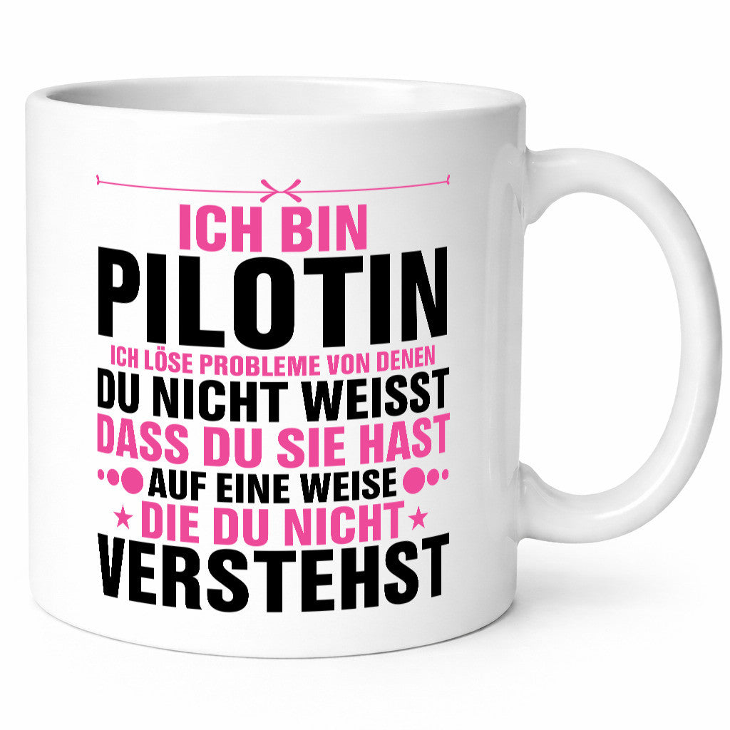 Löse Probleme: Pilotin | Definition Piloten v2 Humor Geschenkidee Tasse