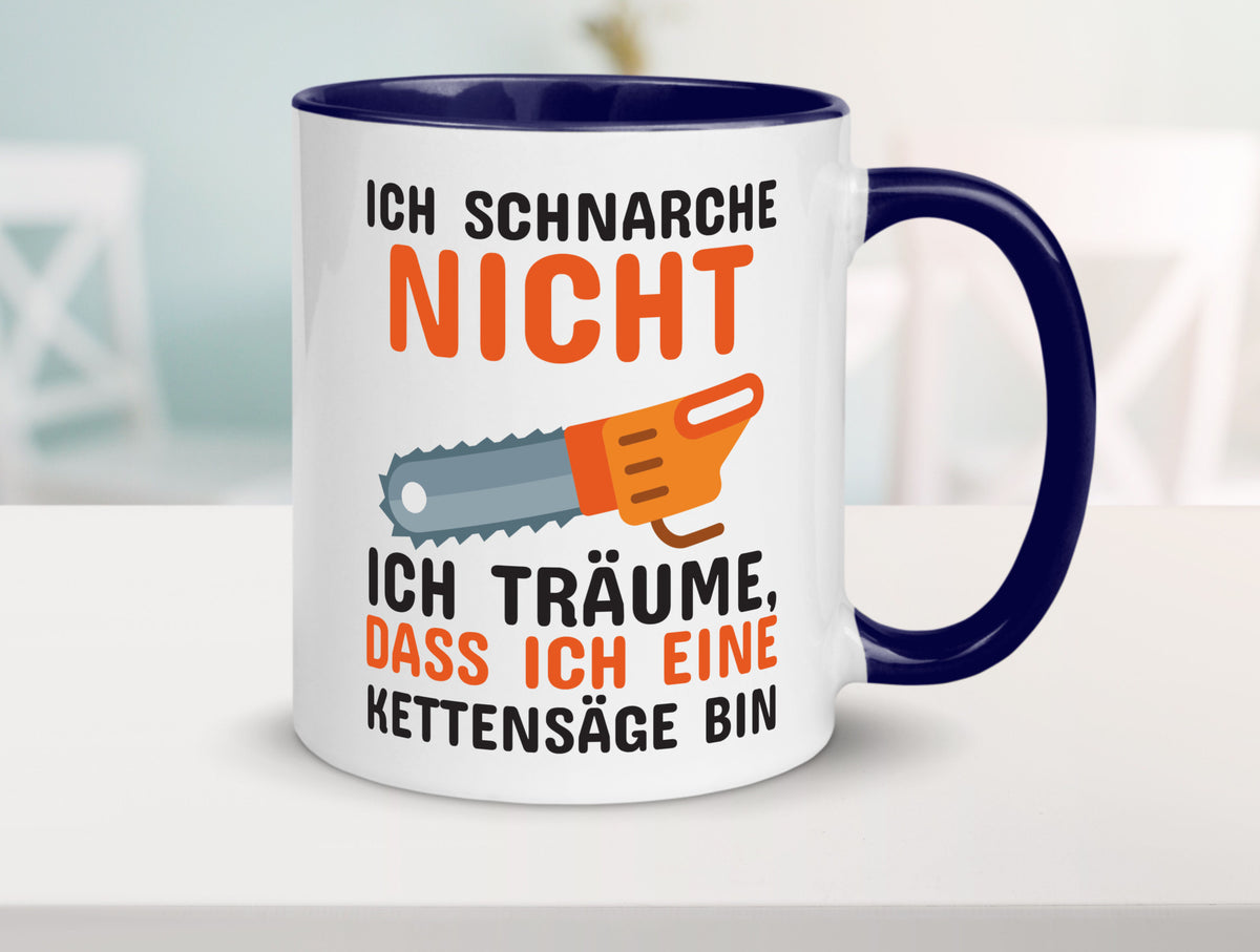Ich schnarche nicht lustiger Spruch Geschenk Humor Geschenkidee Tasse