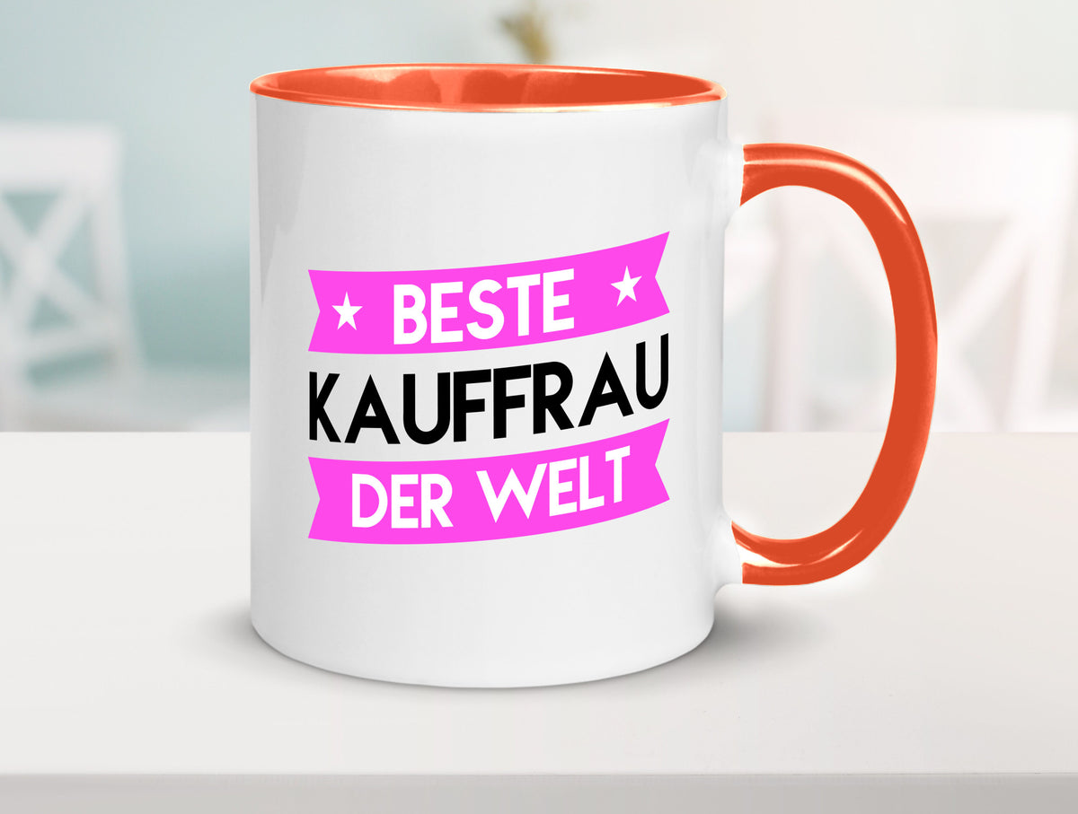 Beste Kauffrau | Kauffrauen Geschenkidee Humor Tasse