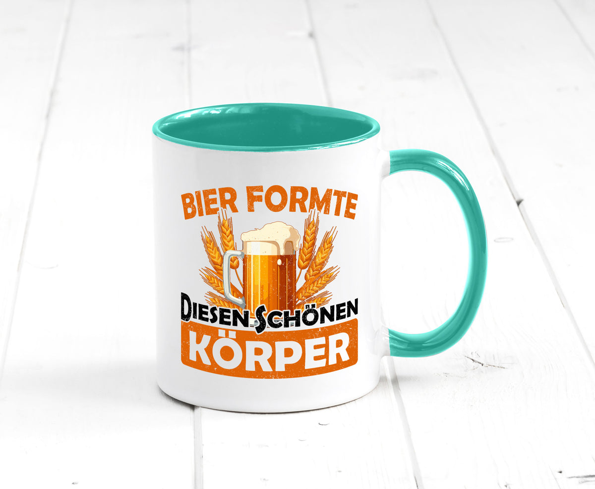 Bier förmte diesen Körper | bierliebhaber v2 Humor Geschenkidee Tasse
