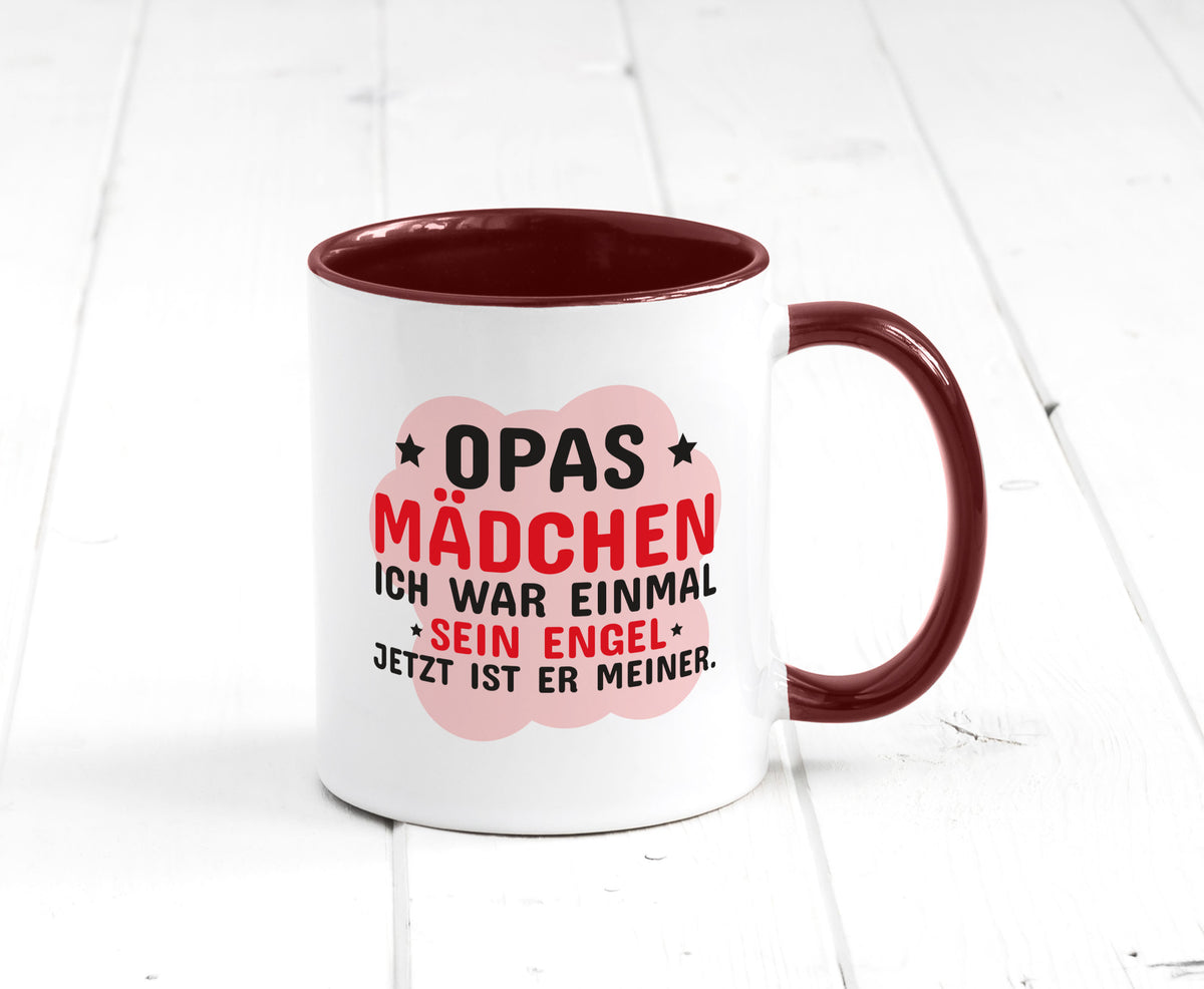 Opas Mädchen | Trauer Tasse Abschied Enkelin lustig Familie Geschenkidee