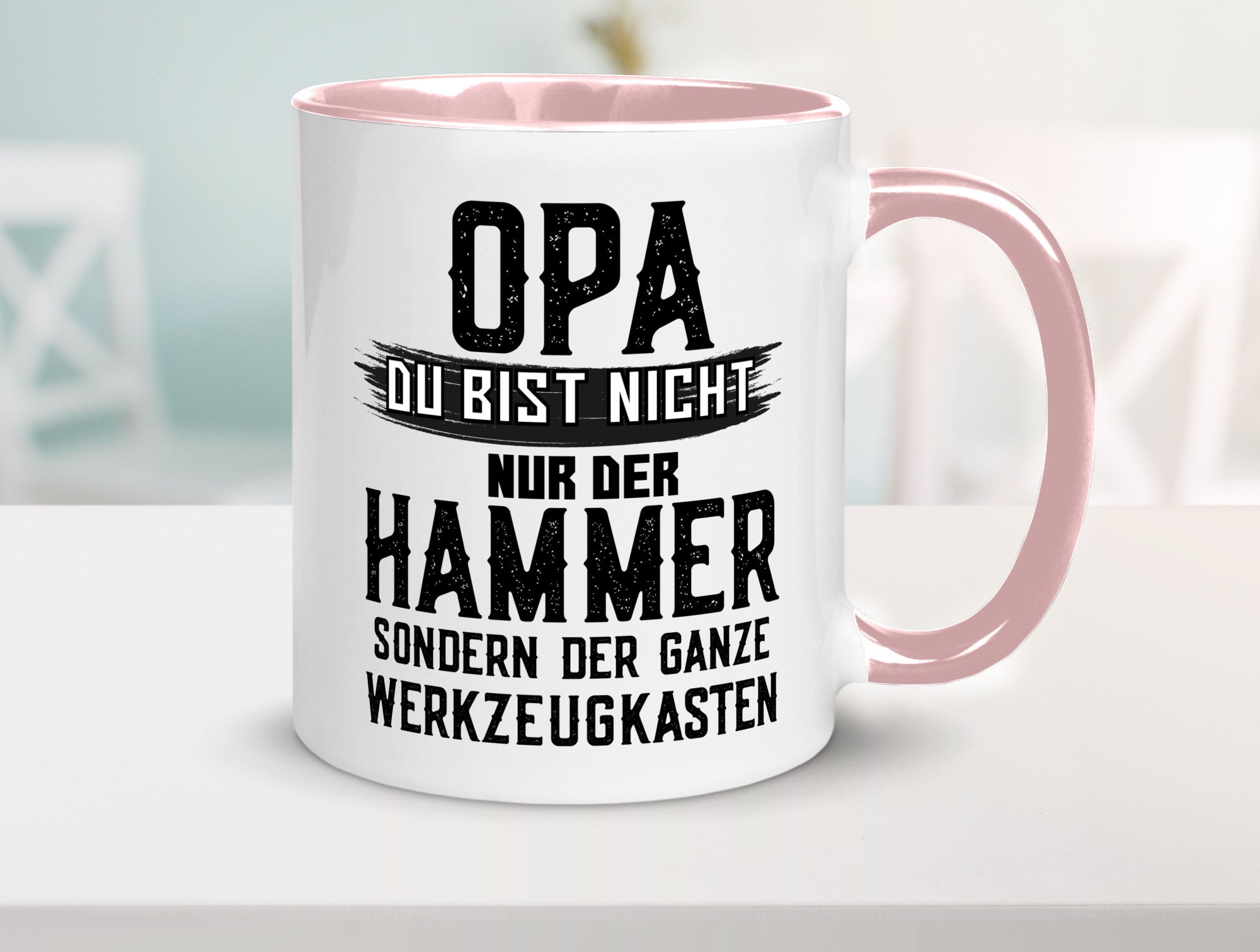 Opa ist der Hammer | Großvater Tasse Werkzeugkasten lustig Familie Geschenkidee