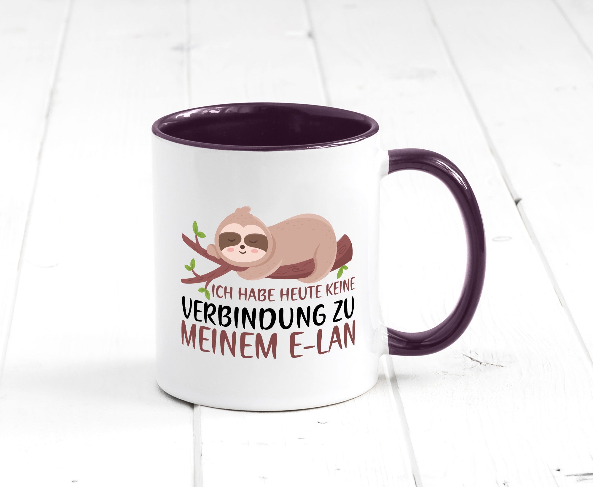 Verbindung zum Elan | WLAN Faultier Faulpelz Laufband Humor Tierliebhaber