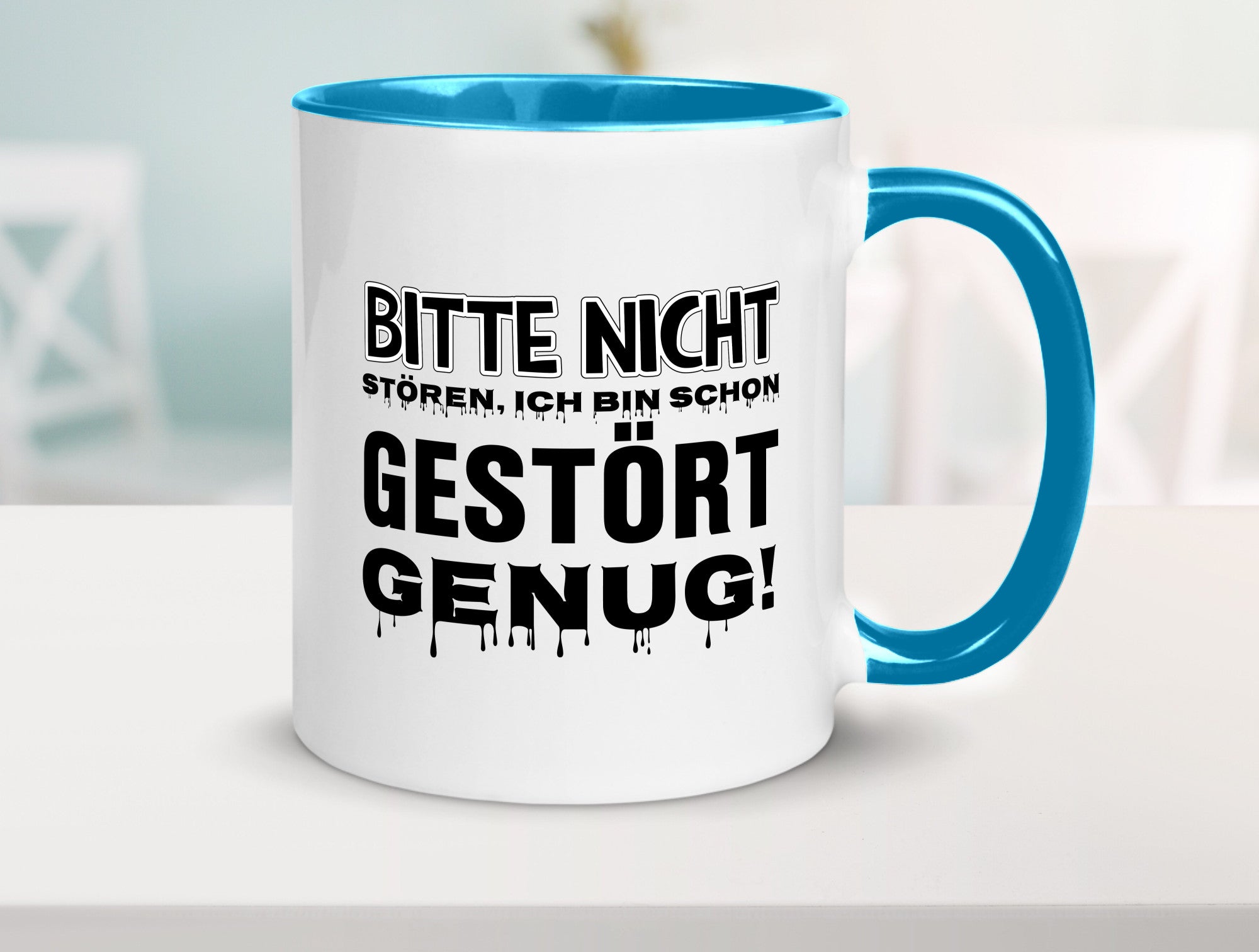 Ich bin schon gestört lustiger Spruch Geschenk Humor Geschenkidee Tasse
