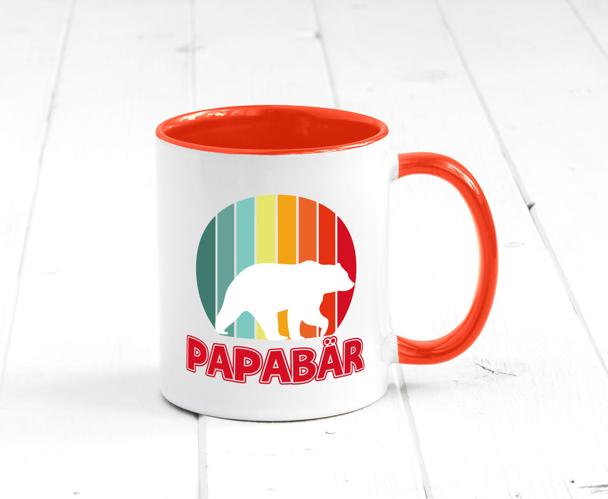 Papabär | Papa Tasse Vater Vatertag Bär lustiger Spruch Geschenk Familie