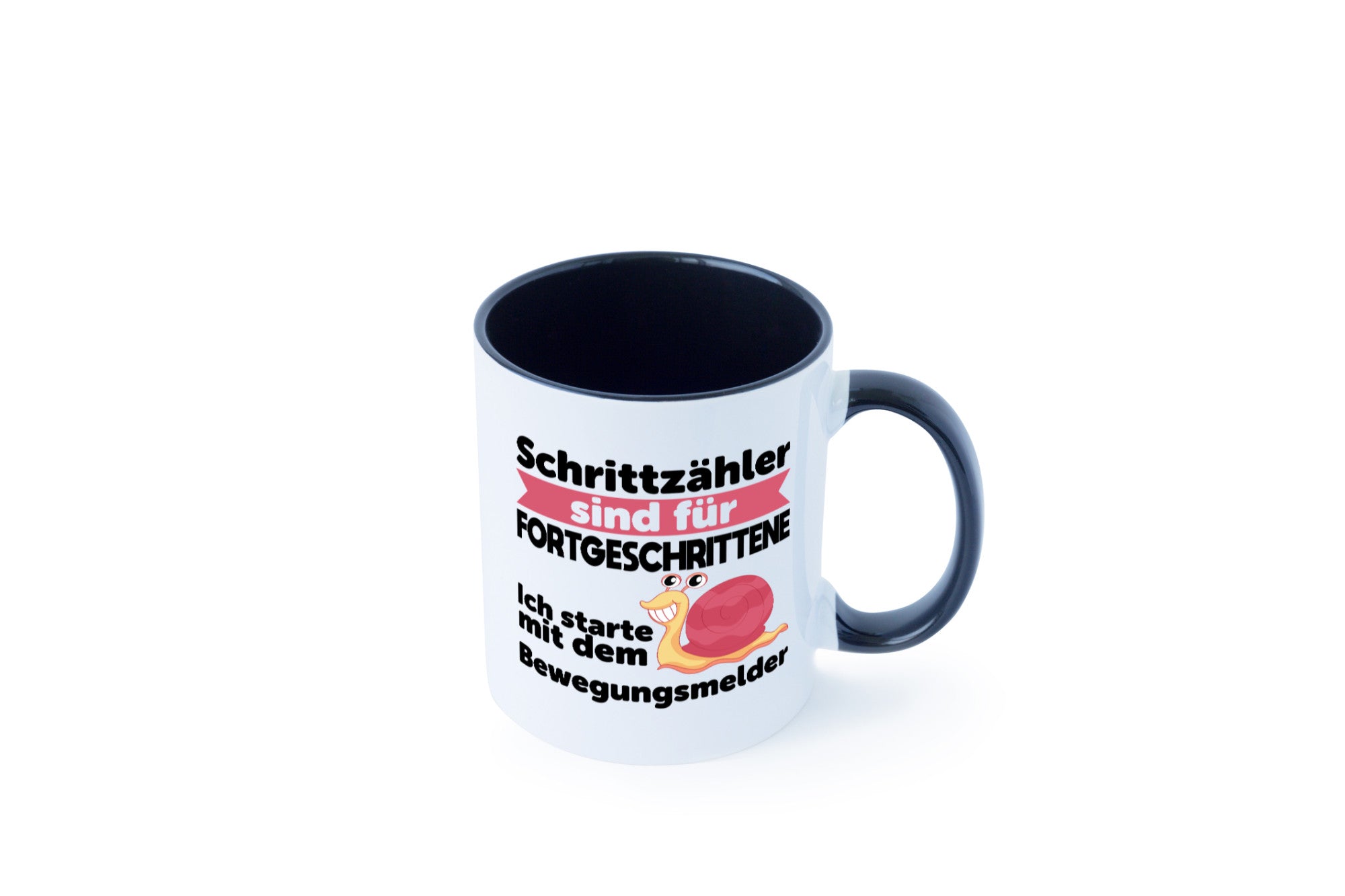 Schrittzähler Fortgeschrittene, Bewegungsmelder | Schnecke Geschenk Humor