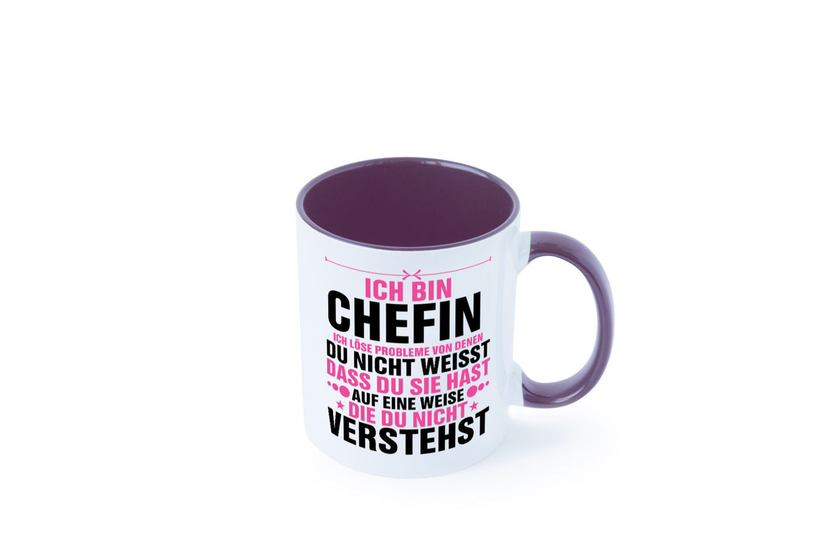 Löse Probleme: Chefin | Führungskraft Vorgesetzte lustiger Spruch Geschenk Tasse