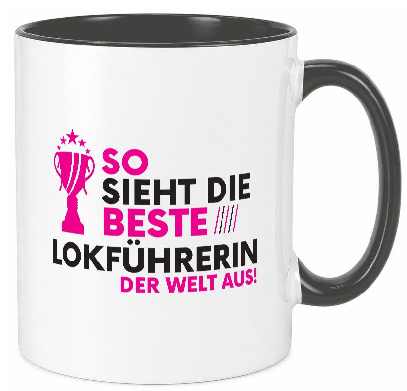 Die Weltbeste Lokführerin | Zug Beruf Geschenk Arbeit Kollegen Büro lustiger Tasse