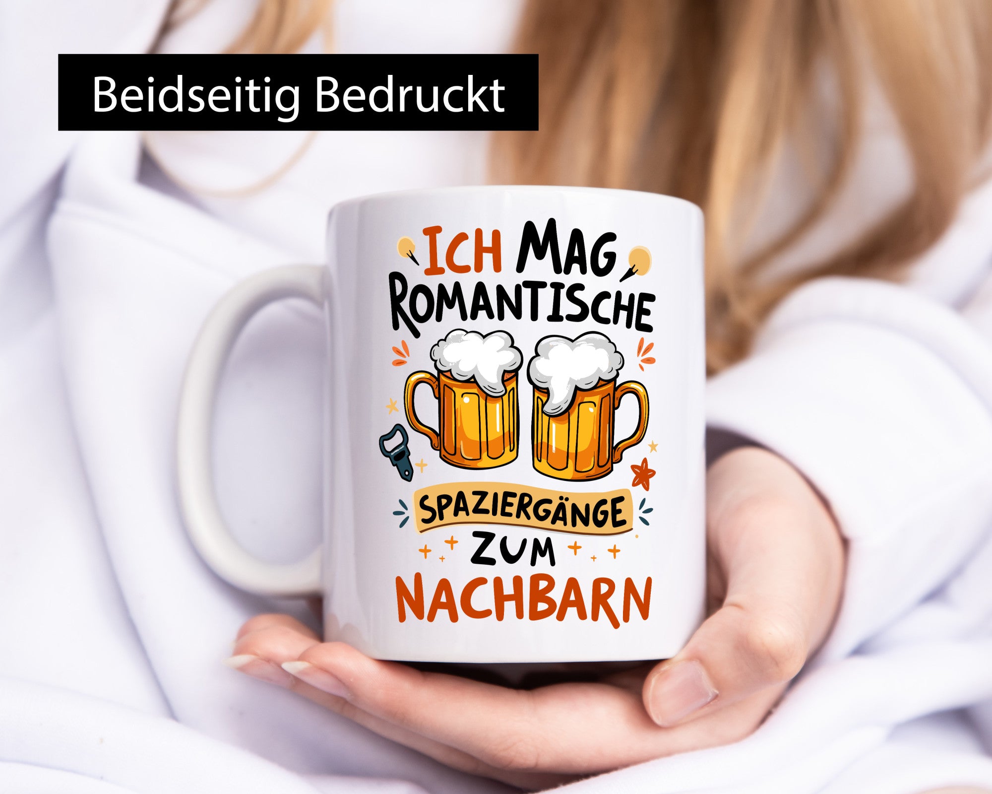 Spaziergang zum Nachbarn | Biertrinker Lieblingsnachbar v2 Humor Geschenkidee