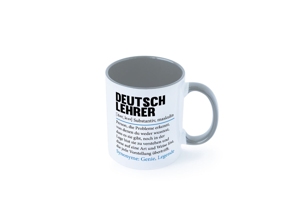 Deutschlehrer Spruch | Lehrer Schule Humor lustig Geschenkidee Geschenk Tasse
