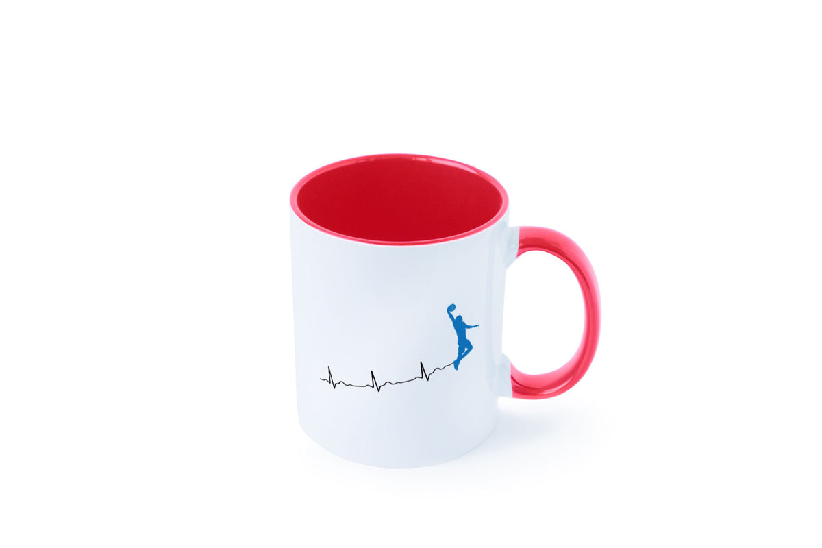 Herzschlag Basketball | Motiv Sport Ballsport Humor Geschenkidee Tasse