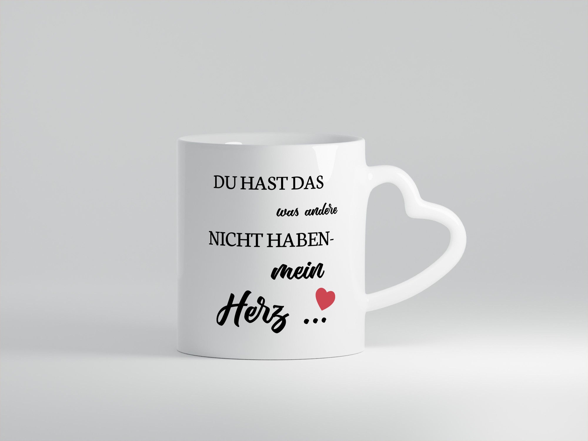 Du hast mich | mein Herz Paar Geschenk Humor Geschenkidee lustiger Spruch Tasse