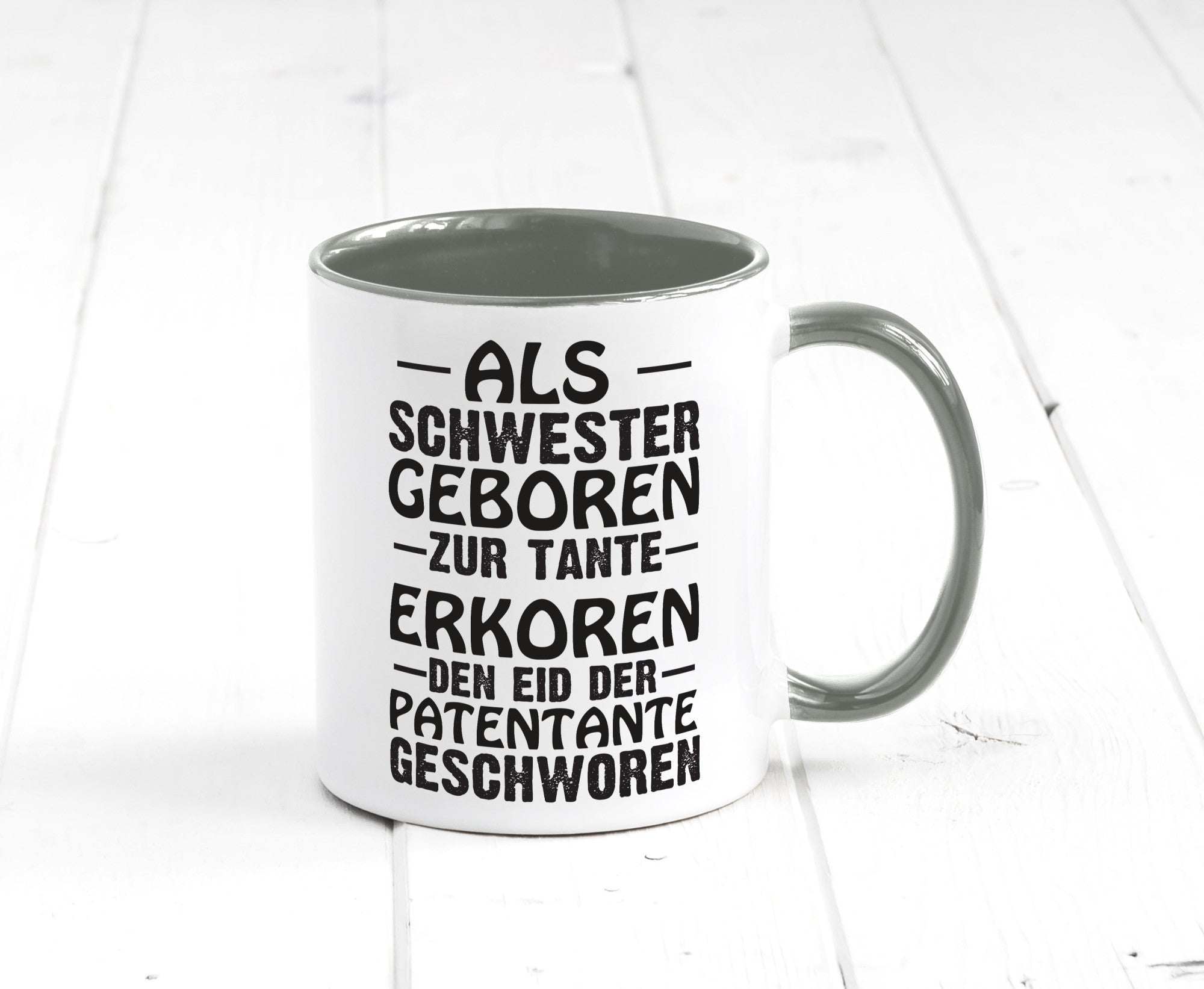 Eid der Patentante | Tante Tasse Schwester Humor lustig Geschenkidee Geschenk