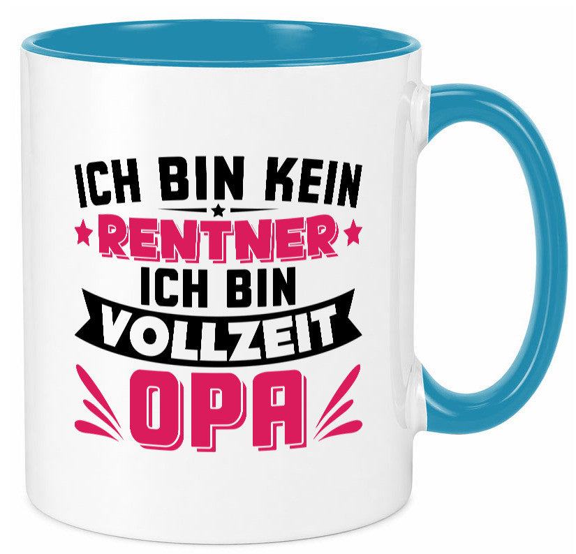 Ich bin vollzeit Opa | Rentner Ruhestand Großvater v2 Humor Familie Tasse