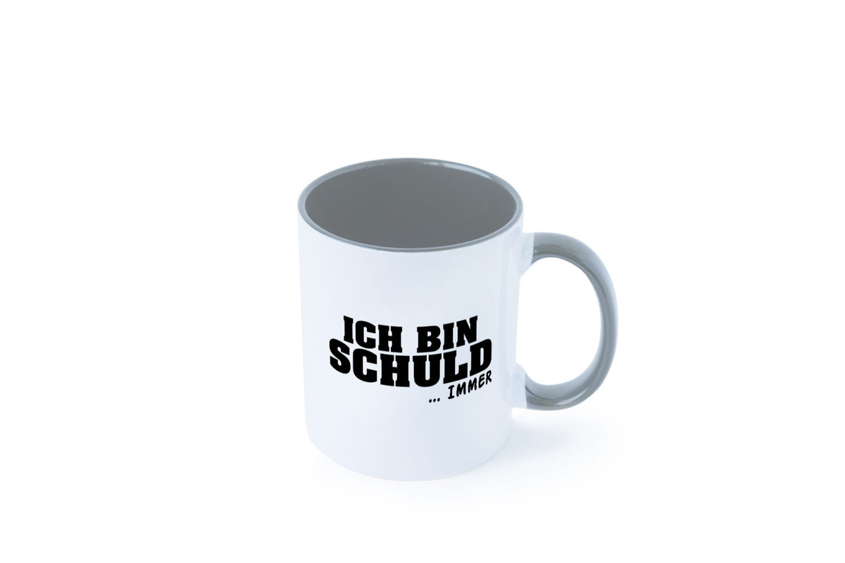 Ich bin Schuld | Schwarze Schaff lustig Humor Geschenkidee Geschenk Tasse
