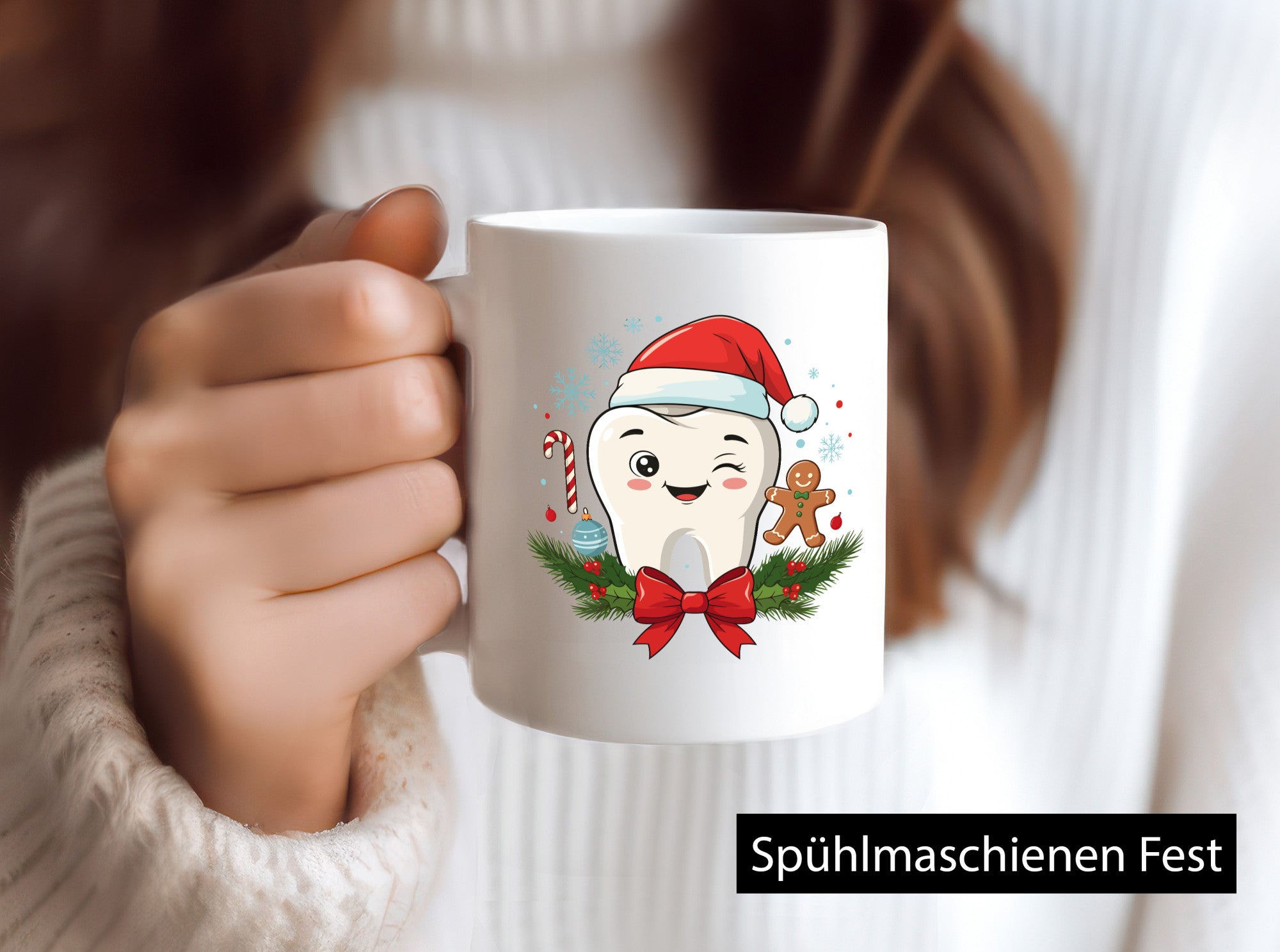 Weihnacht | Zahnarzt Advent Santa Zahn Geschenkidee Humor Tasse